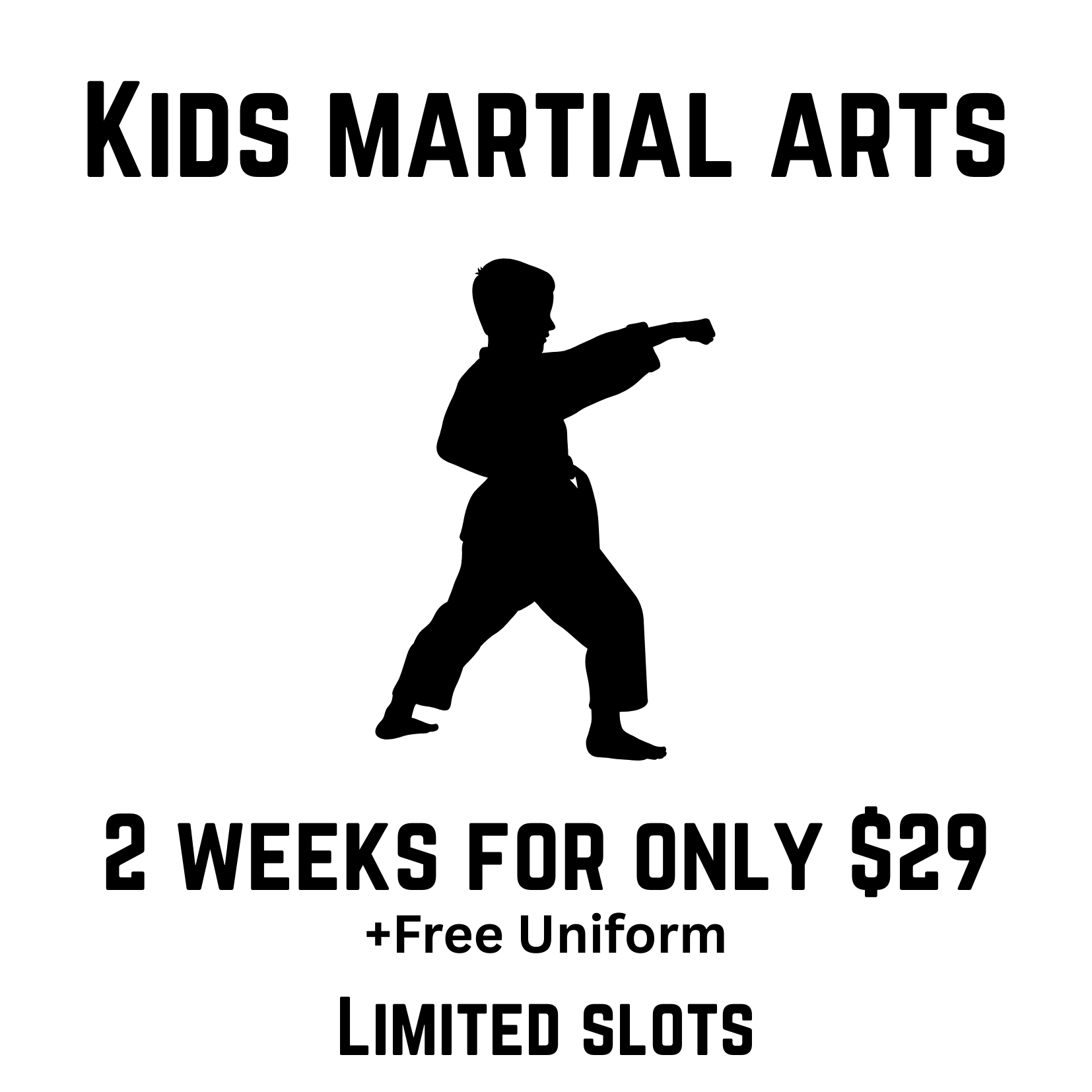 Vertical Taekwondo Facebook ad