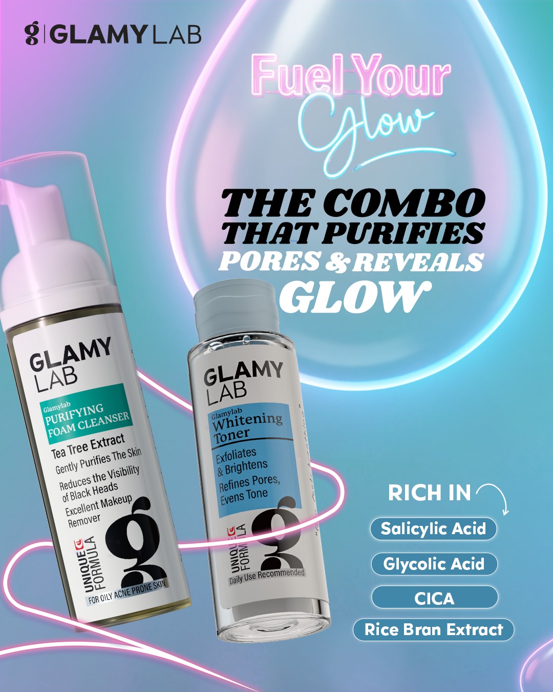 Glamy Lab Facebook ad