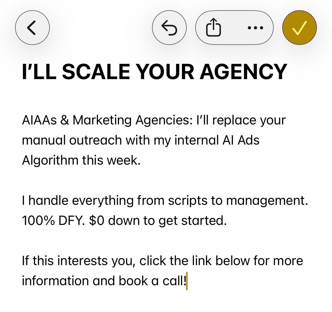 Kai Bax Facebook ad