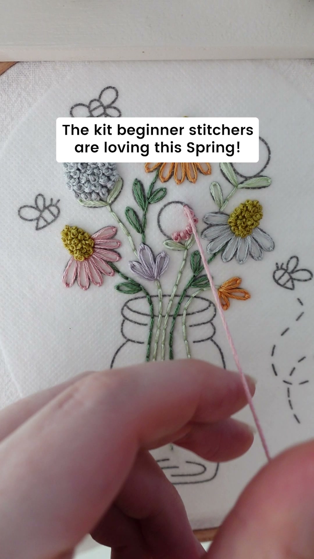 Clever Poppy Facebook ad: Embroidery for Beginners