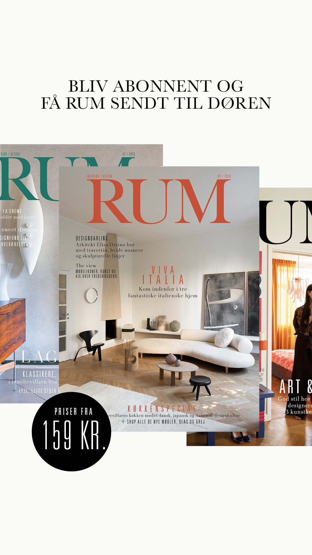RUM Interiør & Design Facebook ad from Mar 18, 2026
