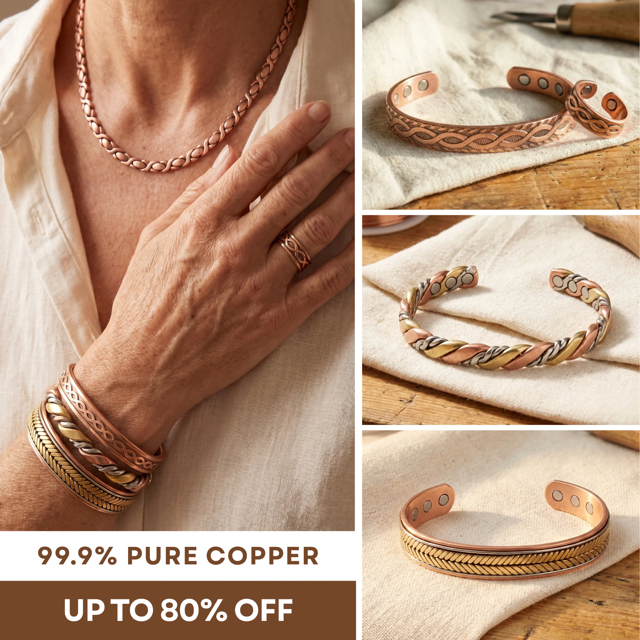 Vera’s Copper Jewelry Facebook ad