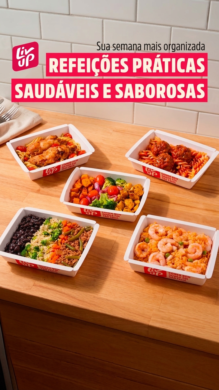 Liv Up Facebook ad: Sua rotina merece praticidade
