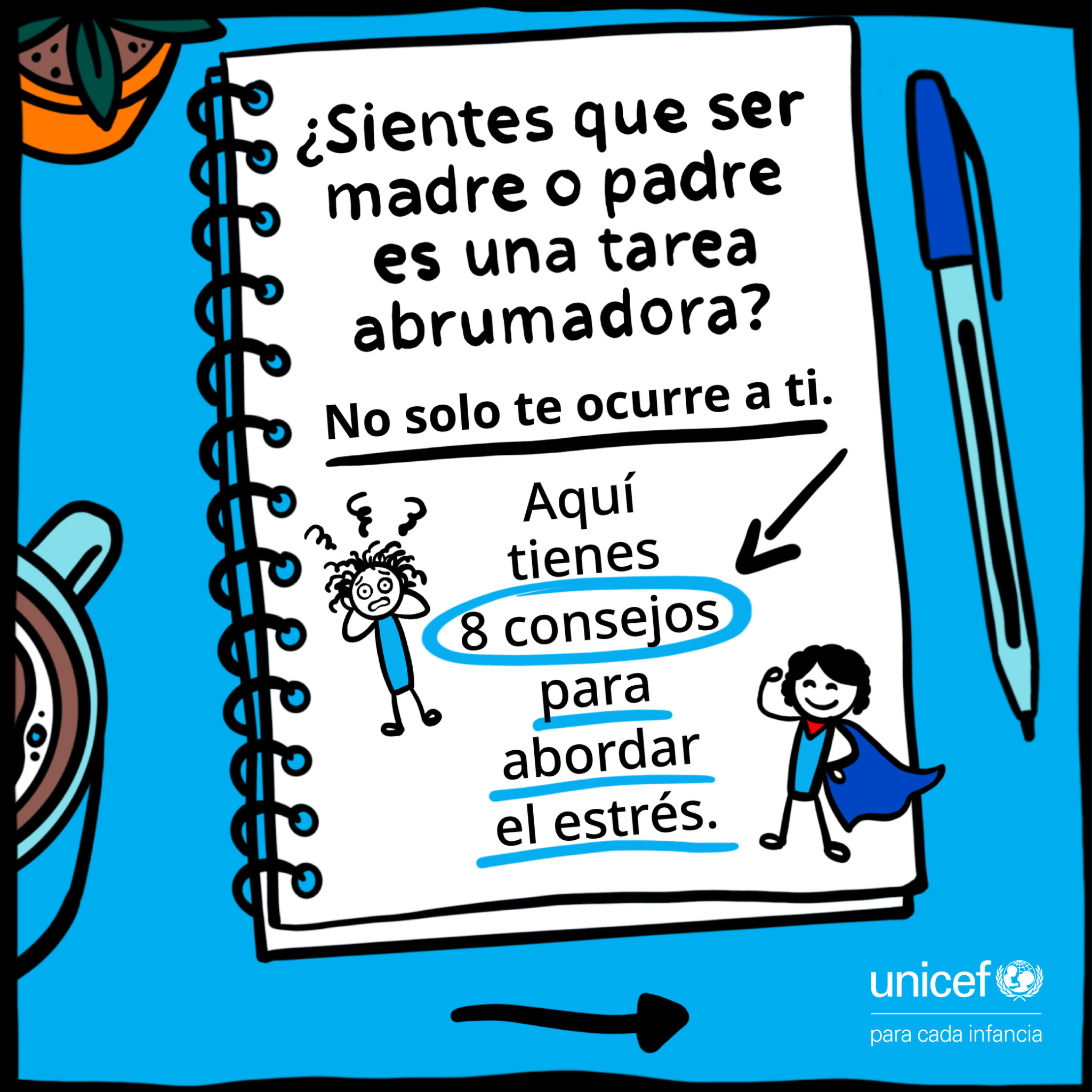 UNICEF en español Facebook ad: Responsabilidades diarias.