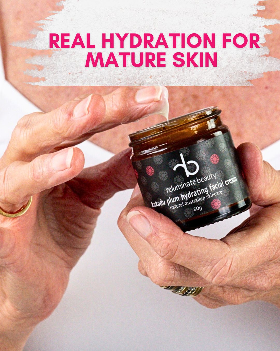Reluminate beauty Facebook ad