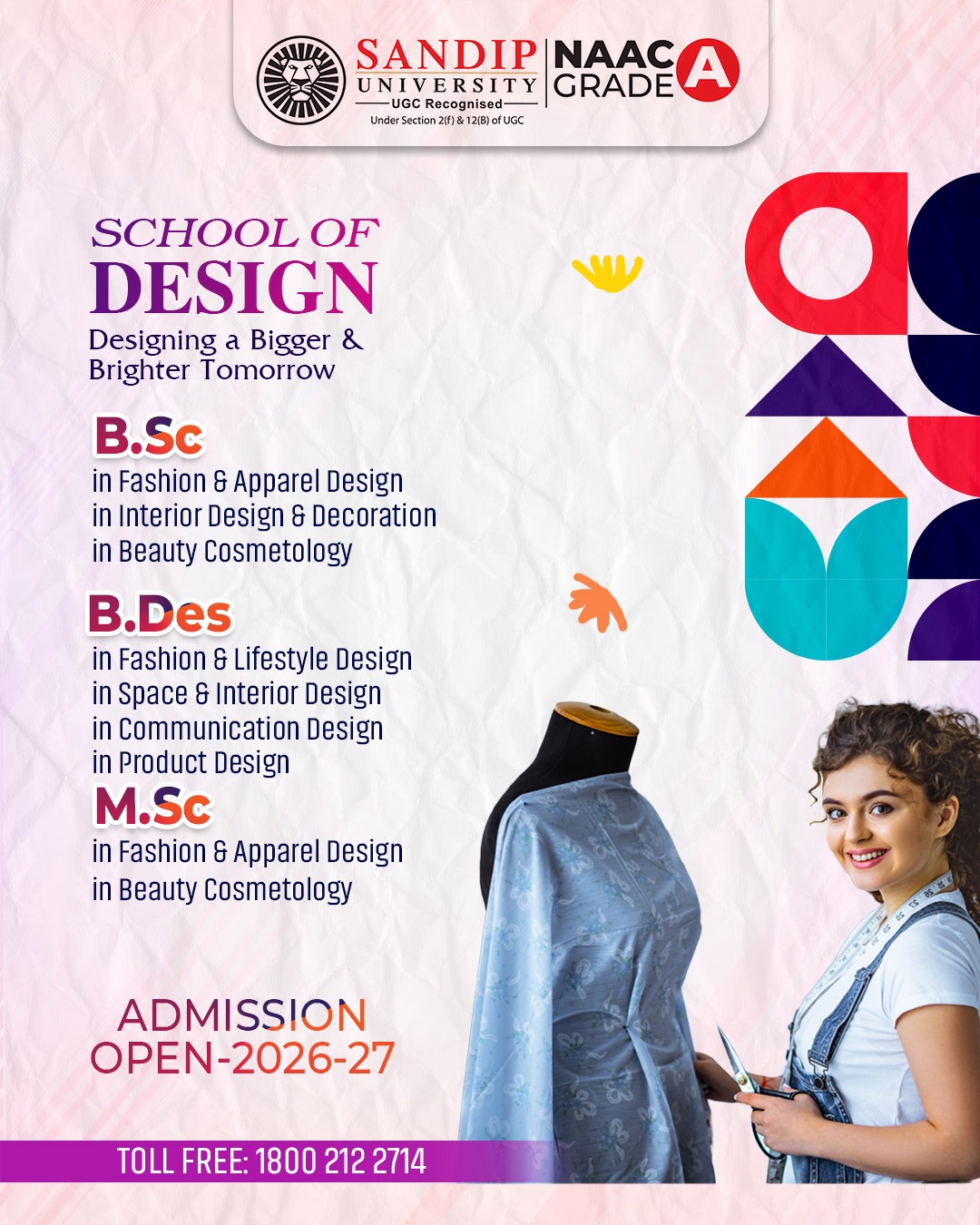 Sandip University Facebook ad