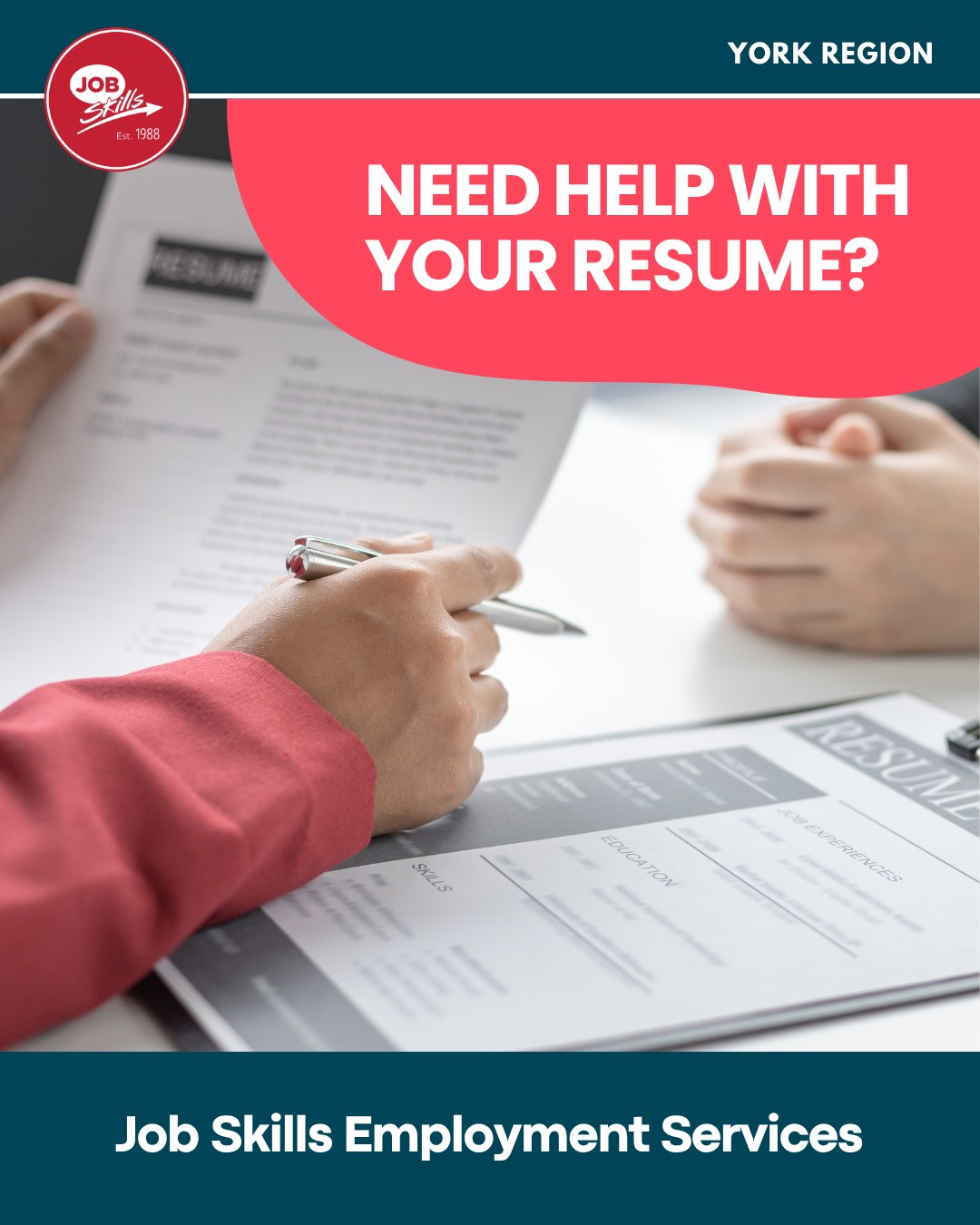 Job Skills Facebook ad: Employment Ontario Employment Services
