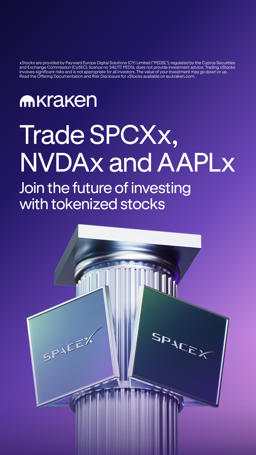 Kraken Digital Asset Exchange Facebook ad
