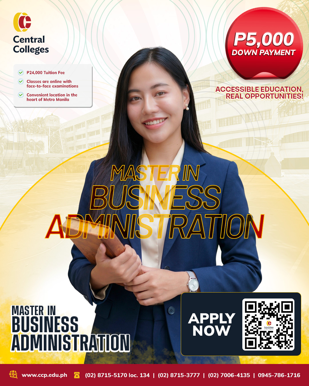 Central Colleges of the Philippines Facebook ad from Apr 22, 2026