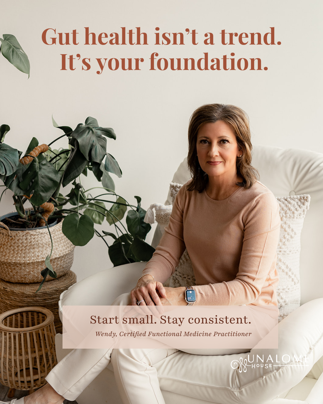 Unalome House Facebook ad: Book A Gut Health Intake