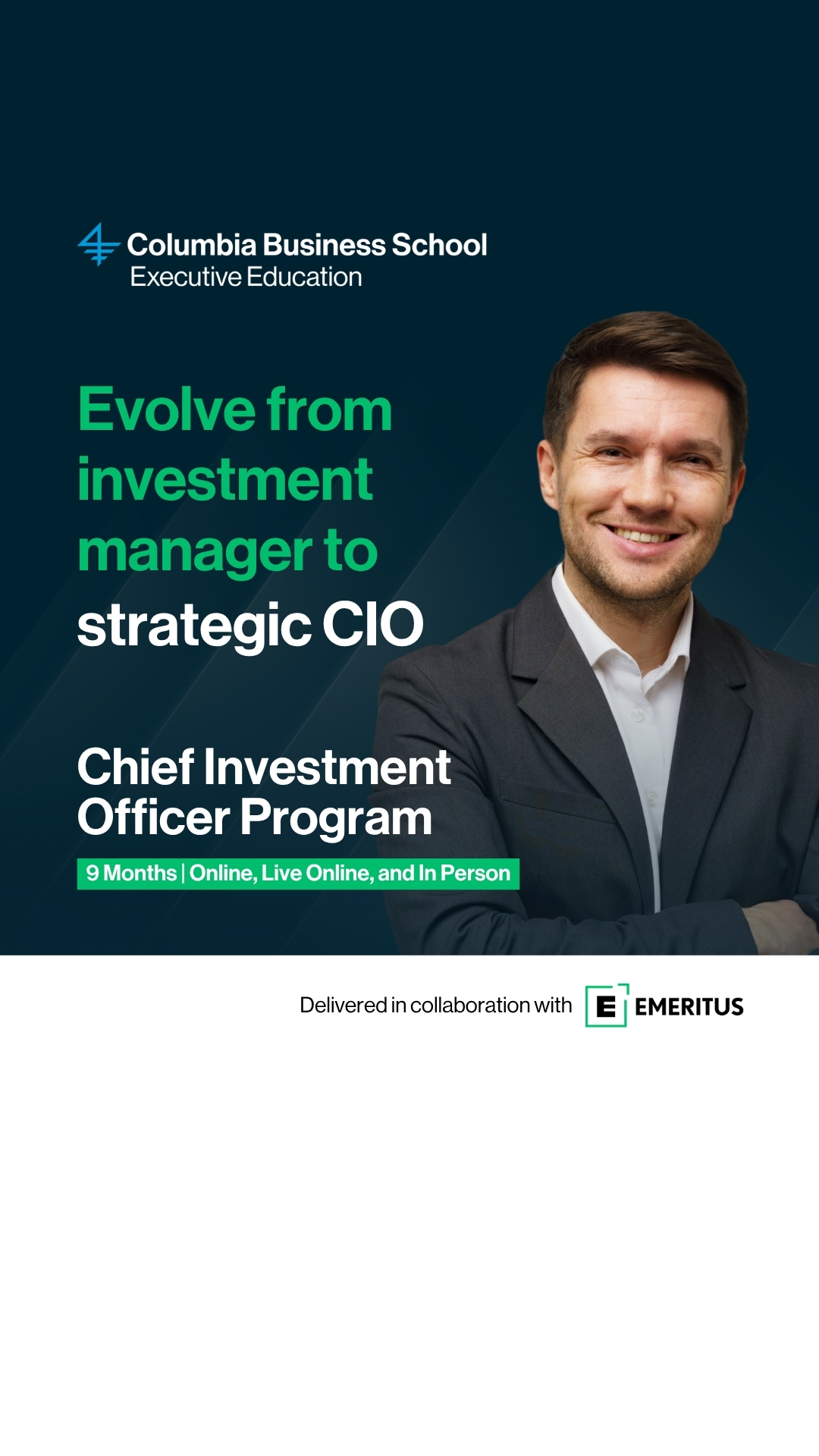 Columbia Business School Executive Education Facebook ad