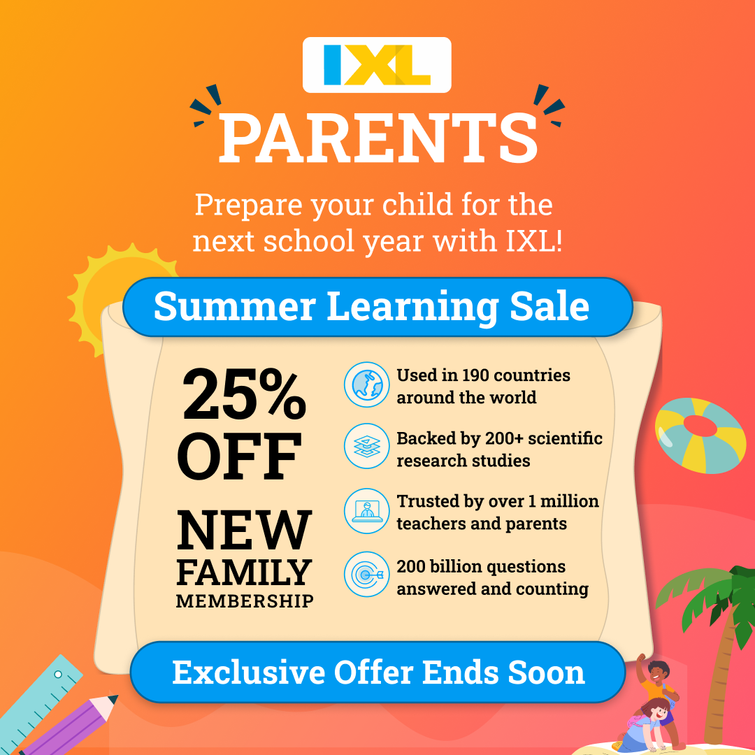 IXL Facebook ad