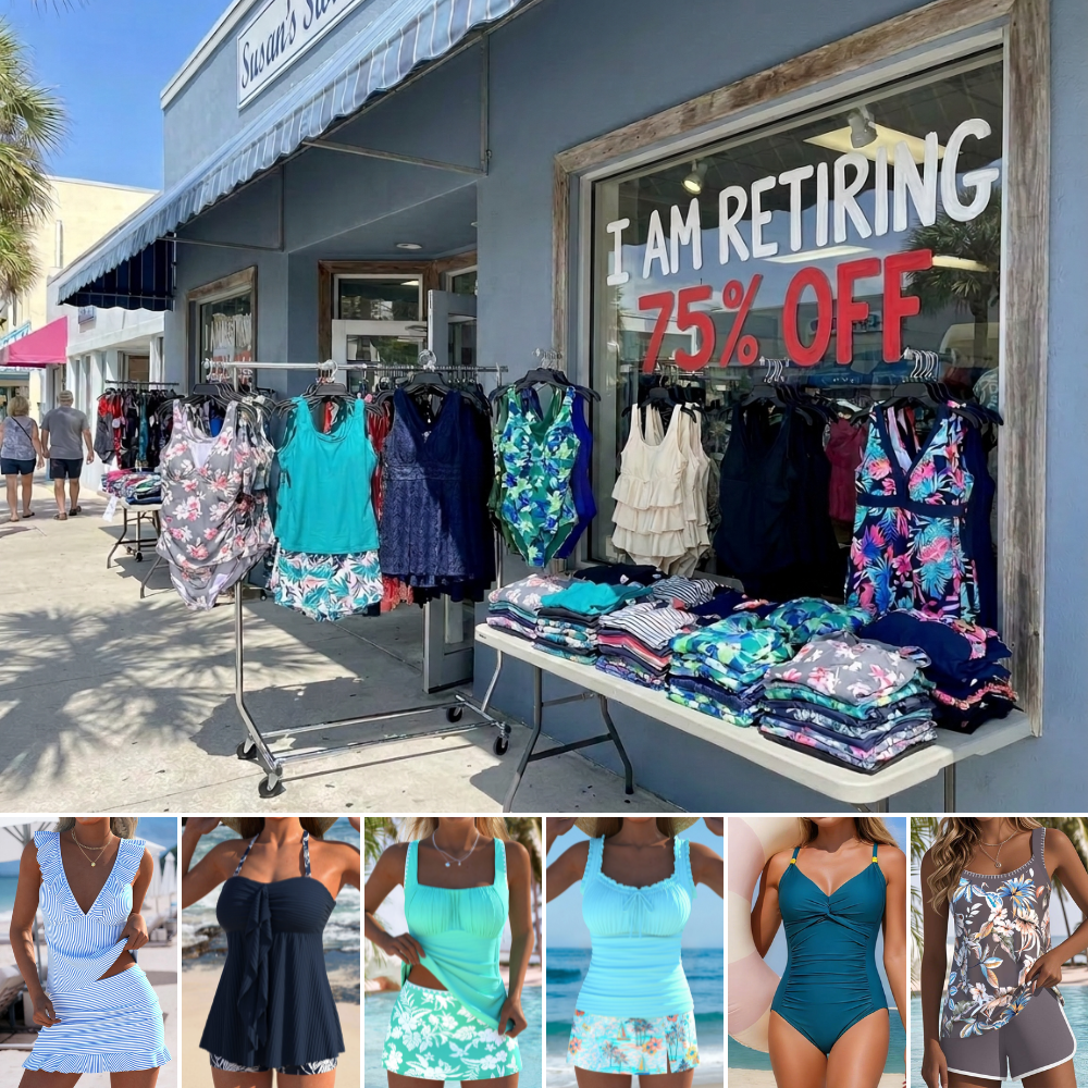 Susan Simmons Facebook ad: Susan's Swimwear Is Closing After 11 Years