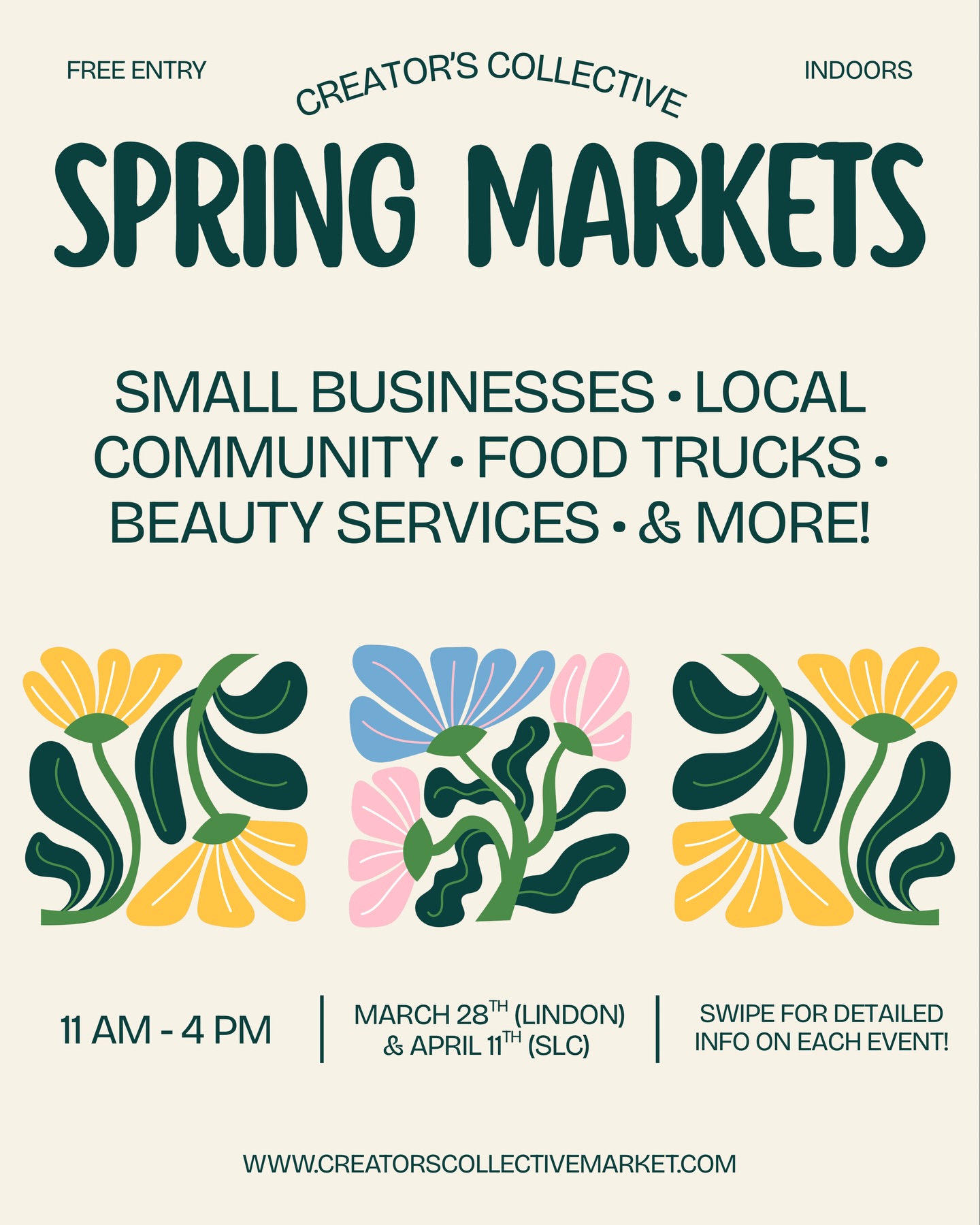 Creator’s Collective Market Facebook ad: Spring has sprung!
