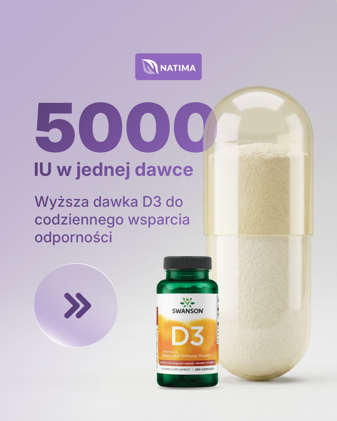 Natima Polska Facebook ad: Swanson: jakość od 1969 roku