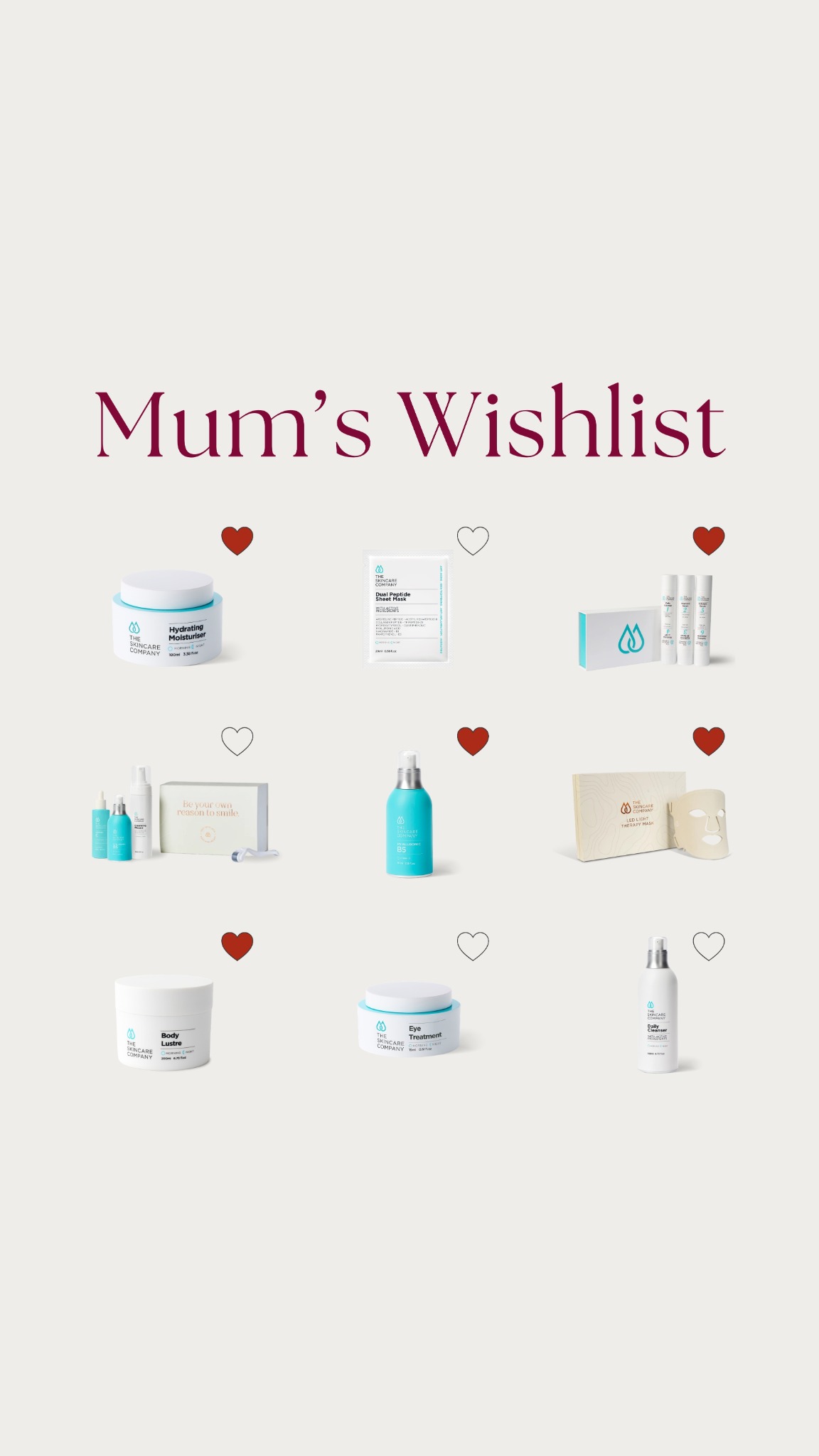 The Skincare Company Facebook ad