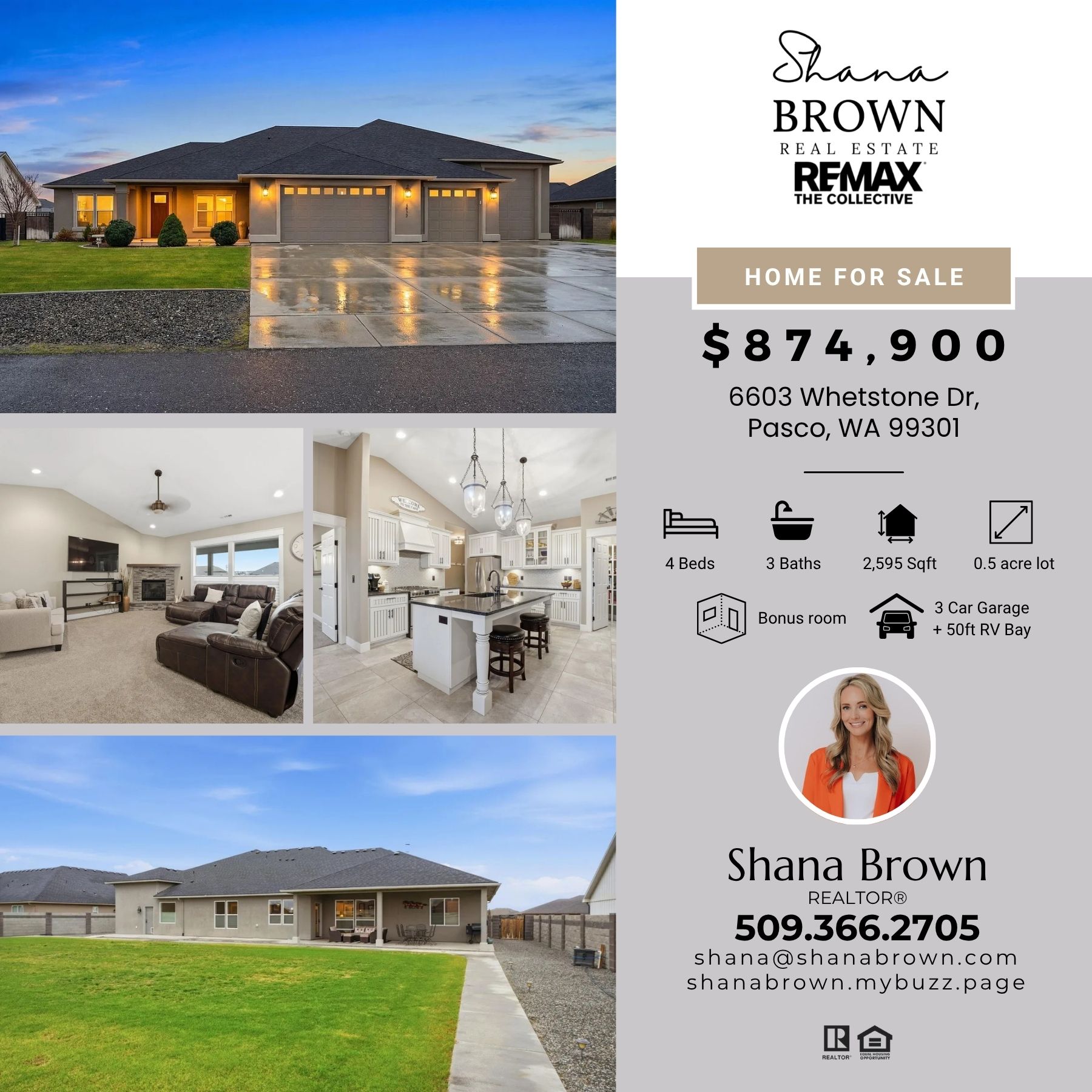 Shana Brown Real Estate Facebook ad: Engage