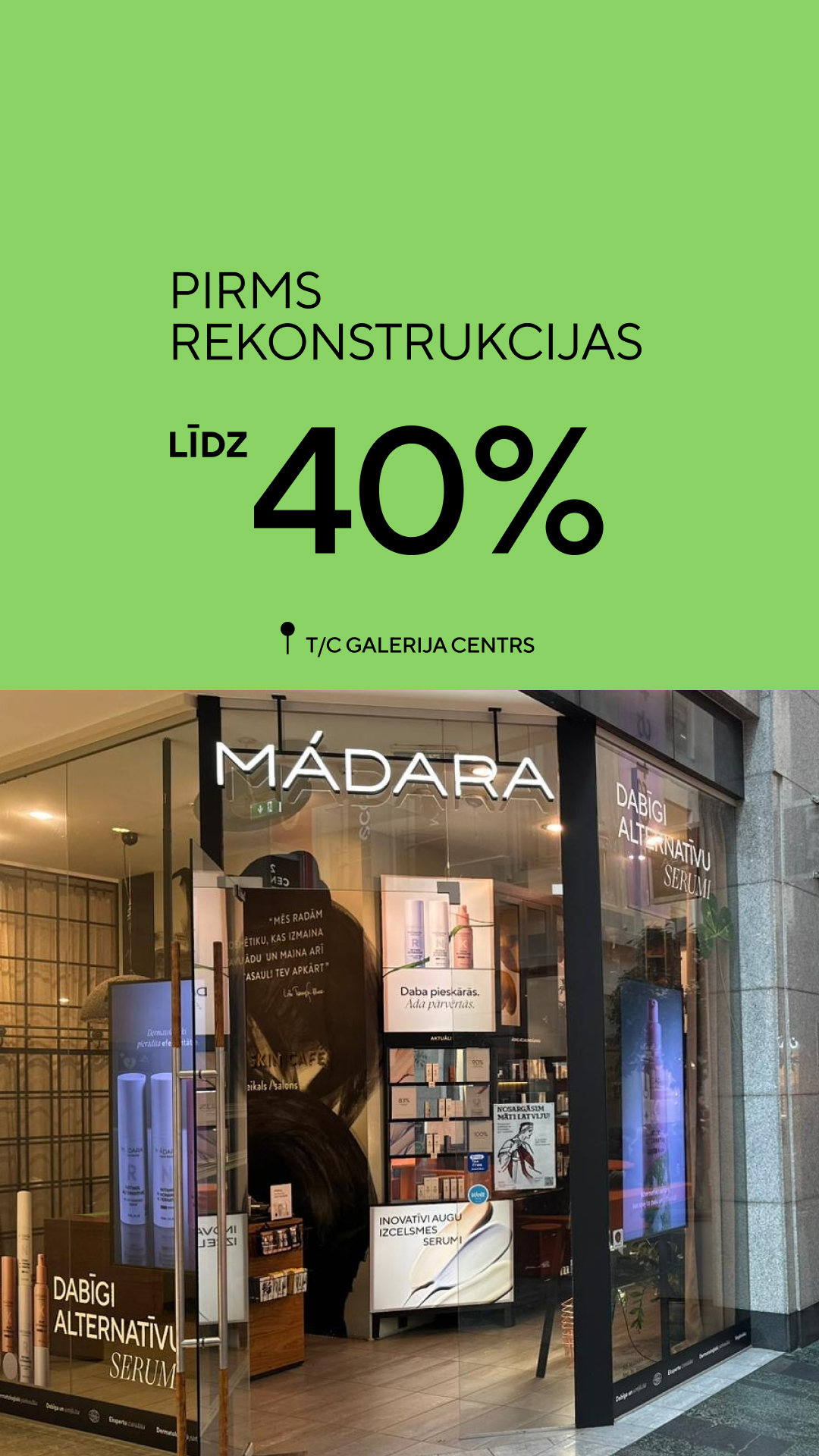 Mádara Organic Skincare Facebook ad