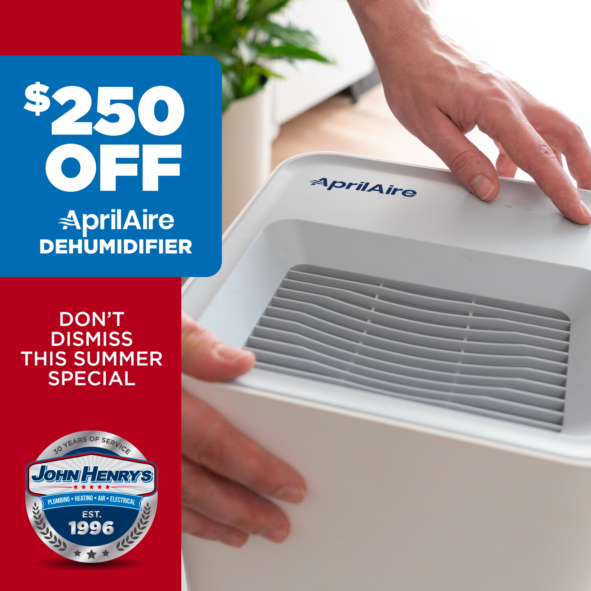 John Henry's Plumbing, Heating, Air & Electrical- Omaha, NE Facebook ad from Aug 10, 2026