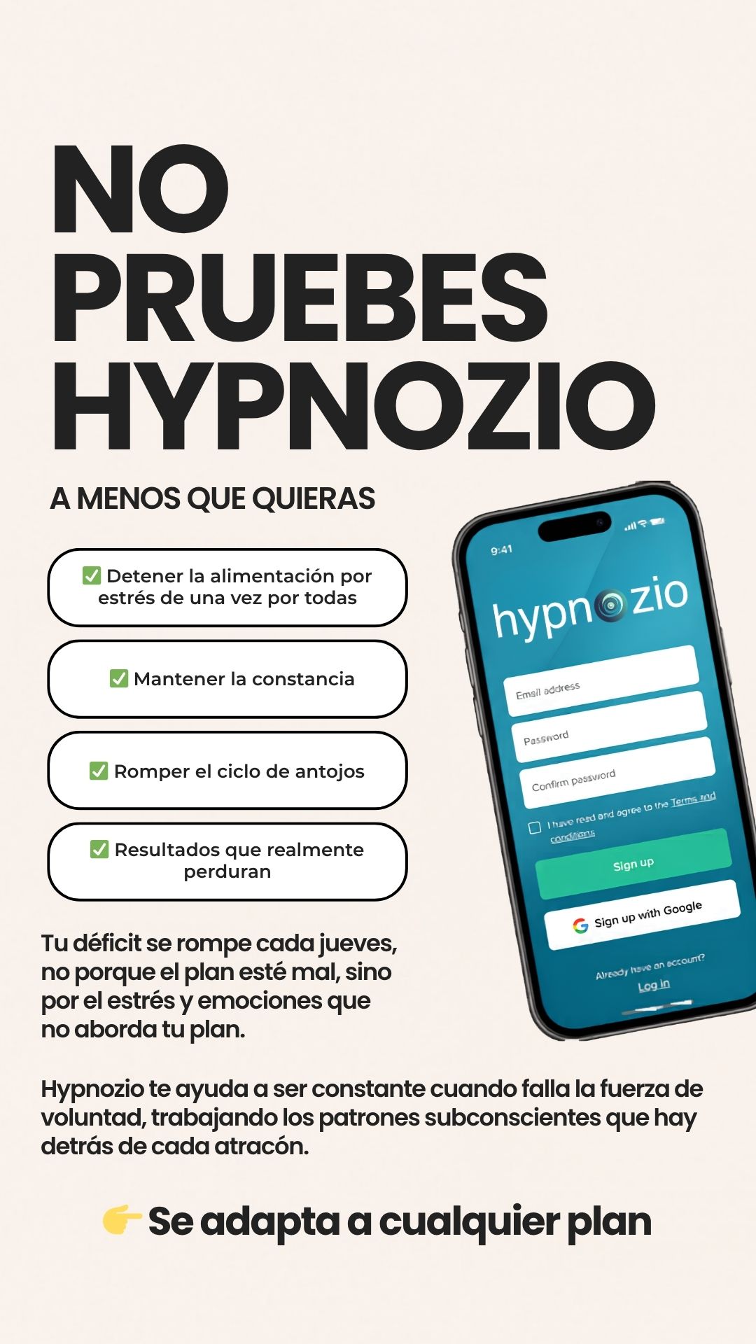 Hypnozio: power of hypnotherapy Facebook ad