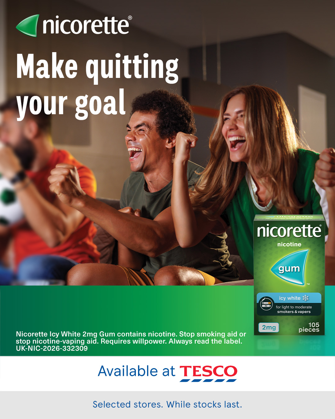 Nicorette Facebook ad: Tackle smoking & vaping cravings when they strike