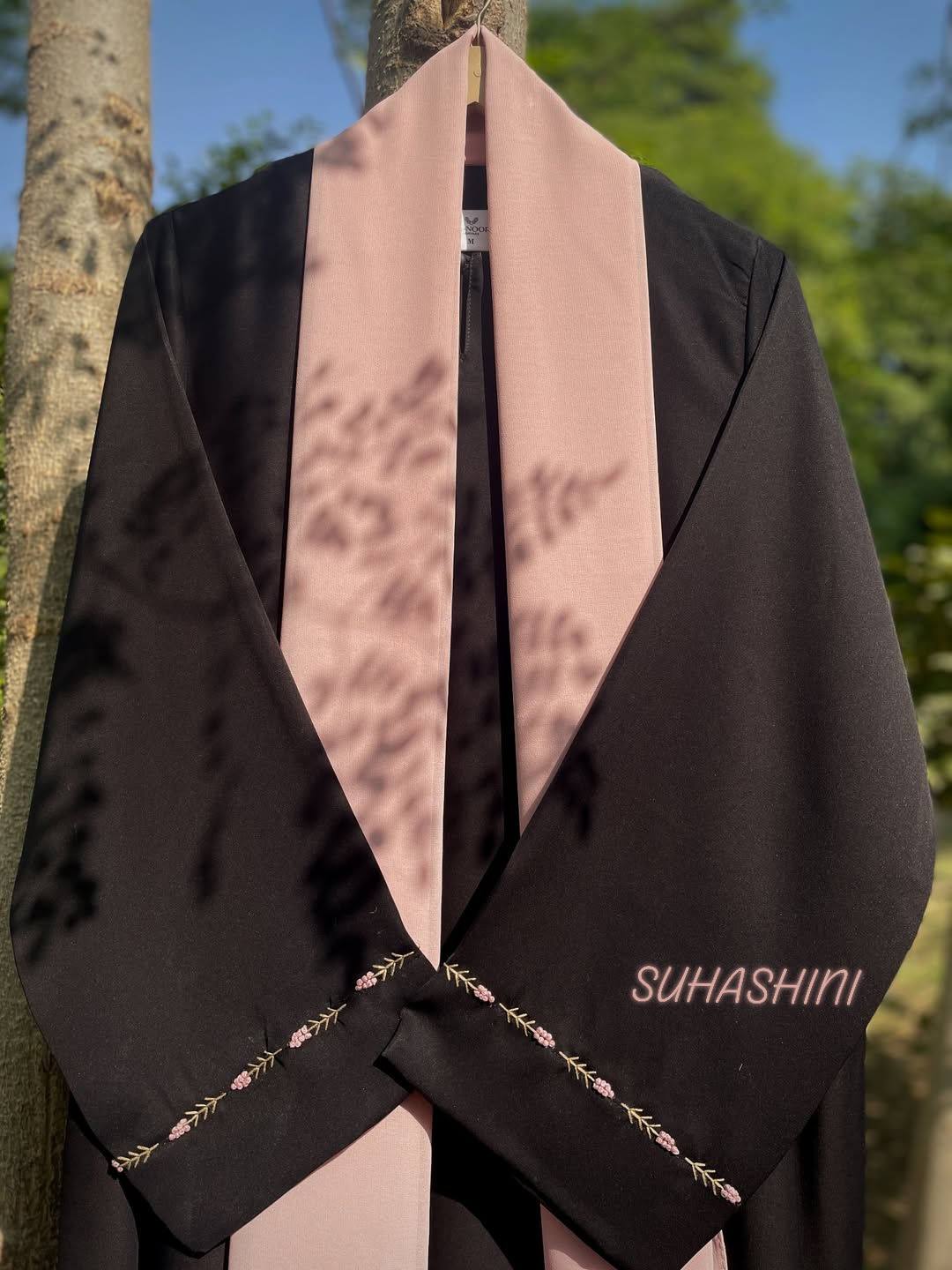 Suhashini-সুহাসিনী Facebook ad: Black Mimosa Abaya, Your New Everyday Elegance