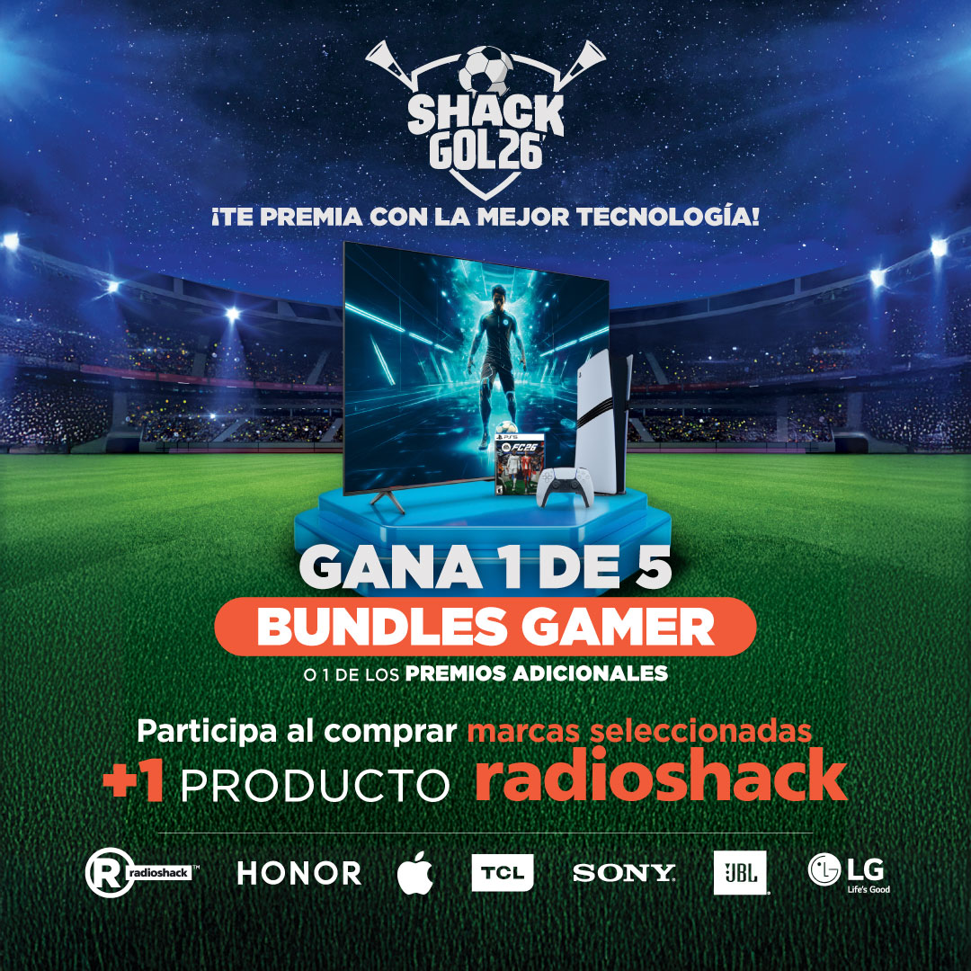 RadioShack El Salvador Facebook ad: ¡Es momento de jugar en grande!