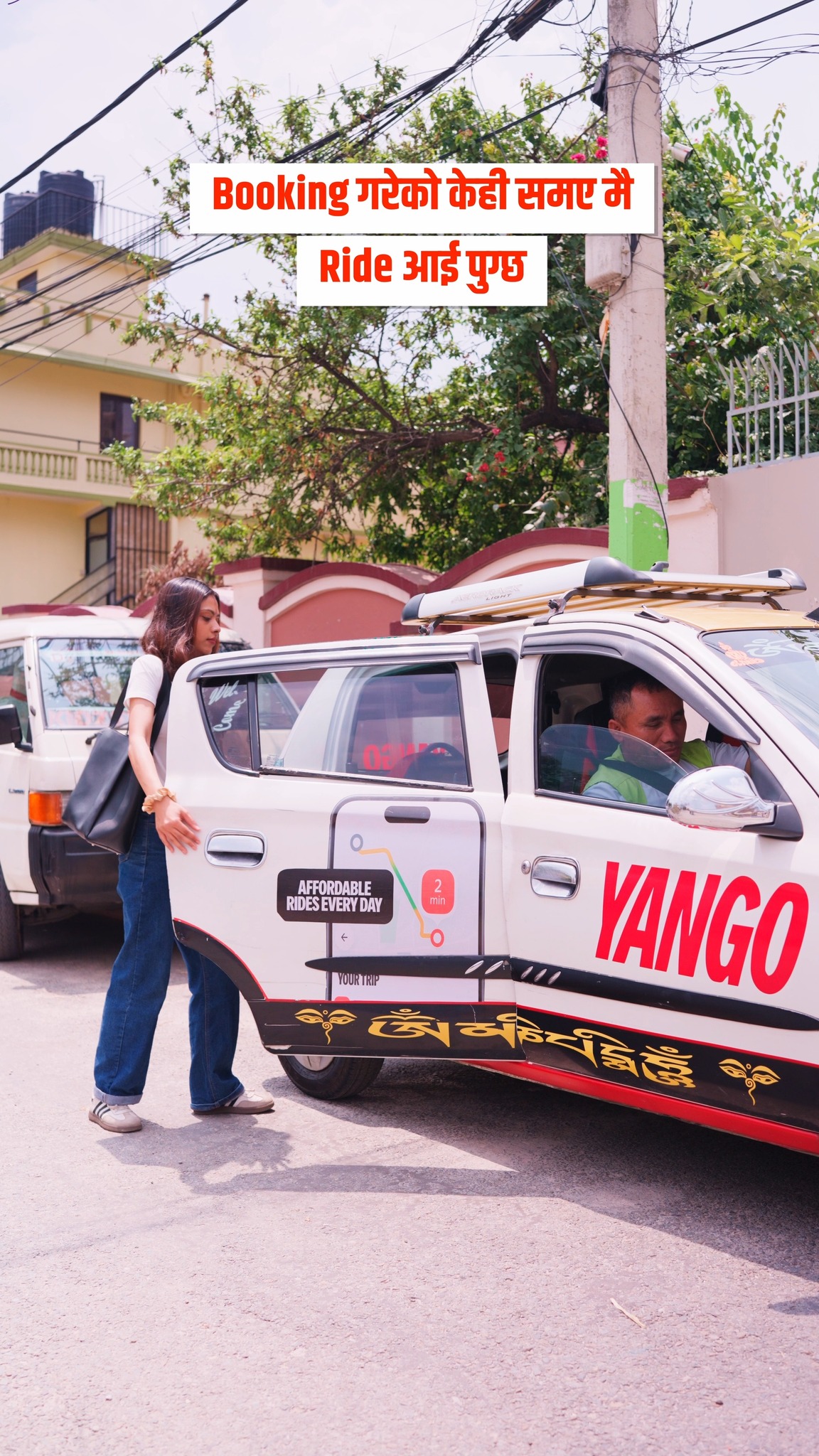 Yango Nepal Facebook ad: Explore more, stress less with Yango.