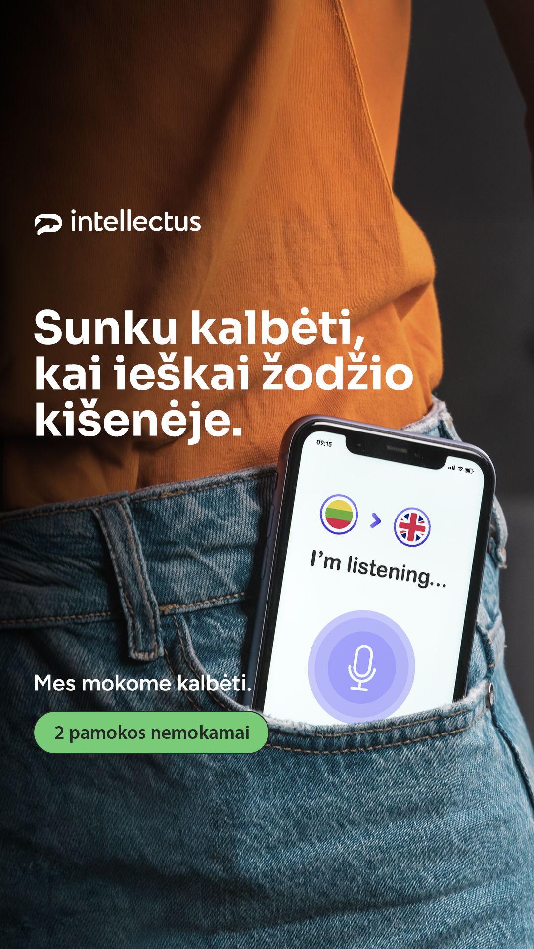 Anglų kalbos mokykla „Intellectus“ Facebook ad