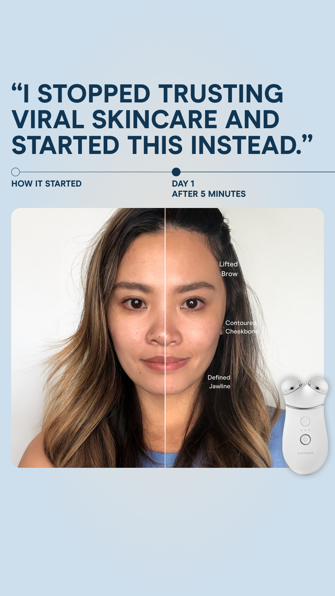 NuFACE Facebook ad