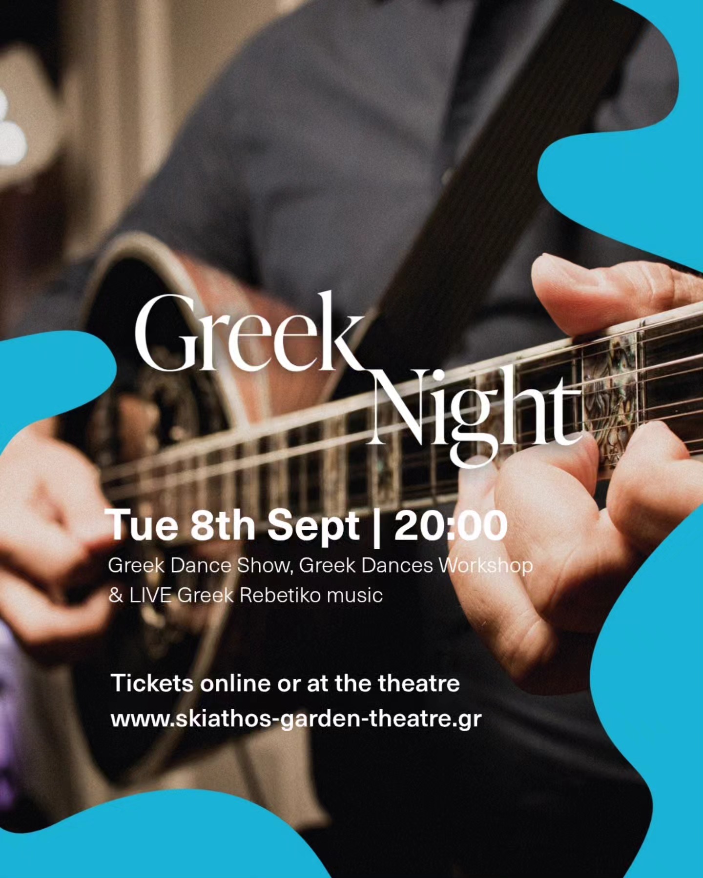 Skiathos Garden Theatre Facebook ad: GREEK NIGHT at the Skiathos Garden Theatre …