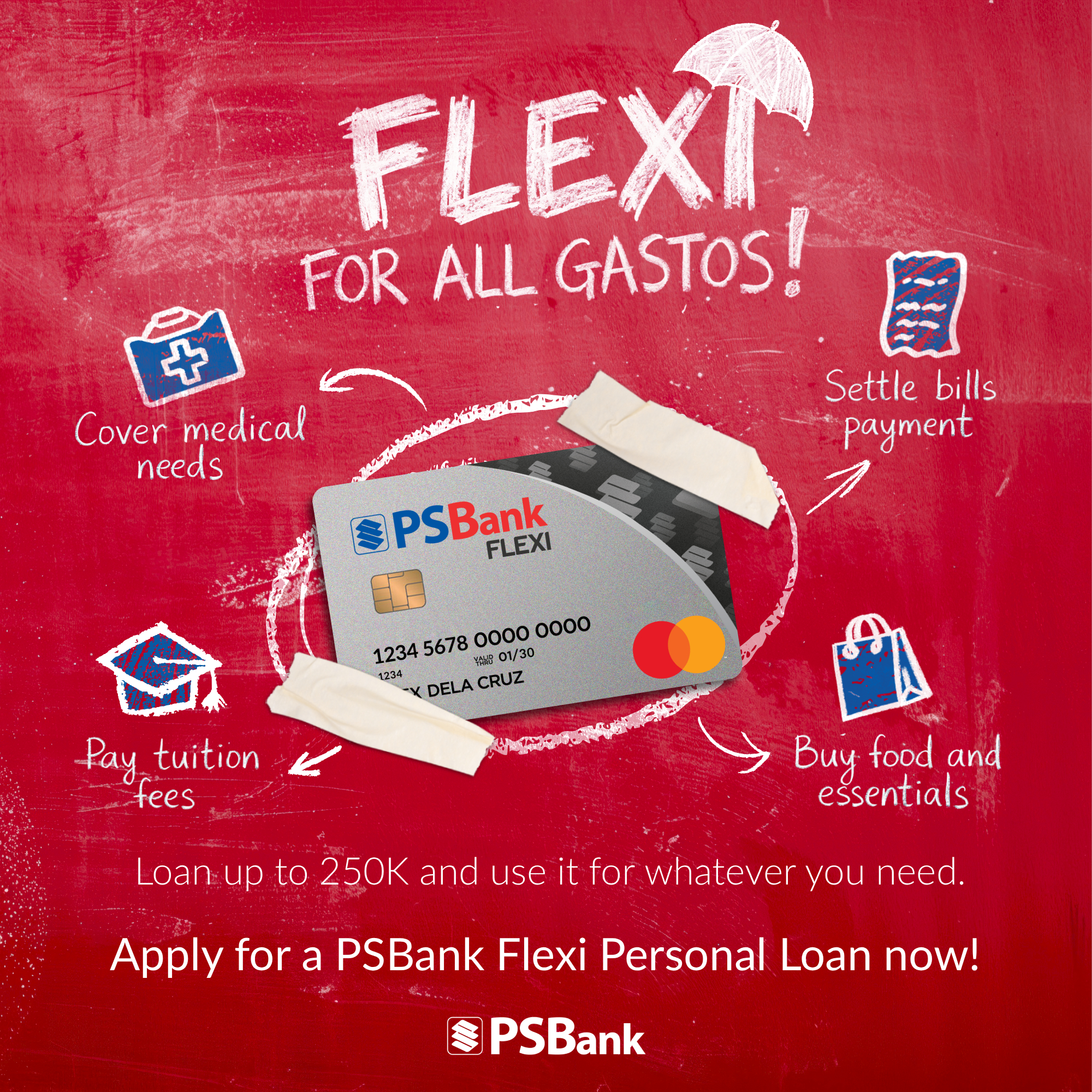 PSBank Facebook ad: Get 250K extra cash for your expenses!