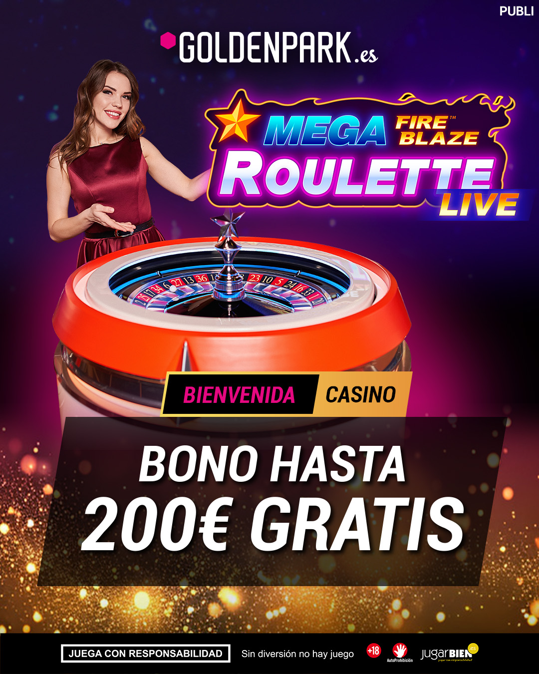 GoldenPark.es Facebook ad from May 15, 2025