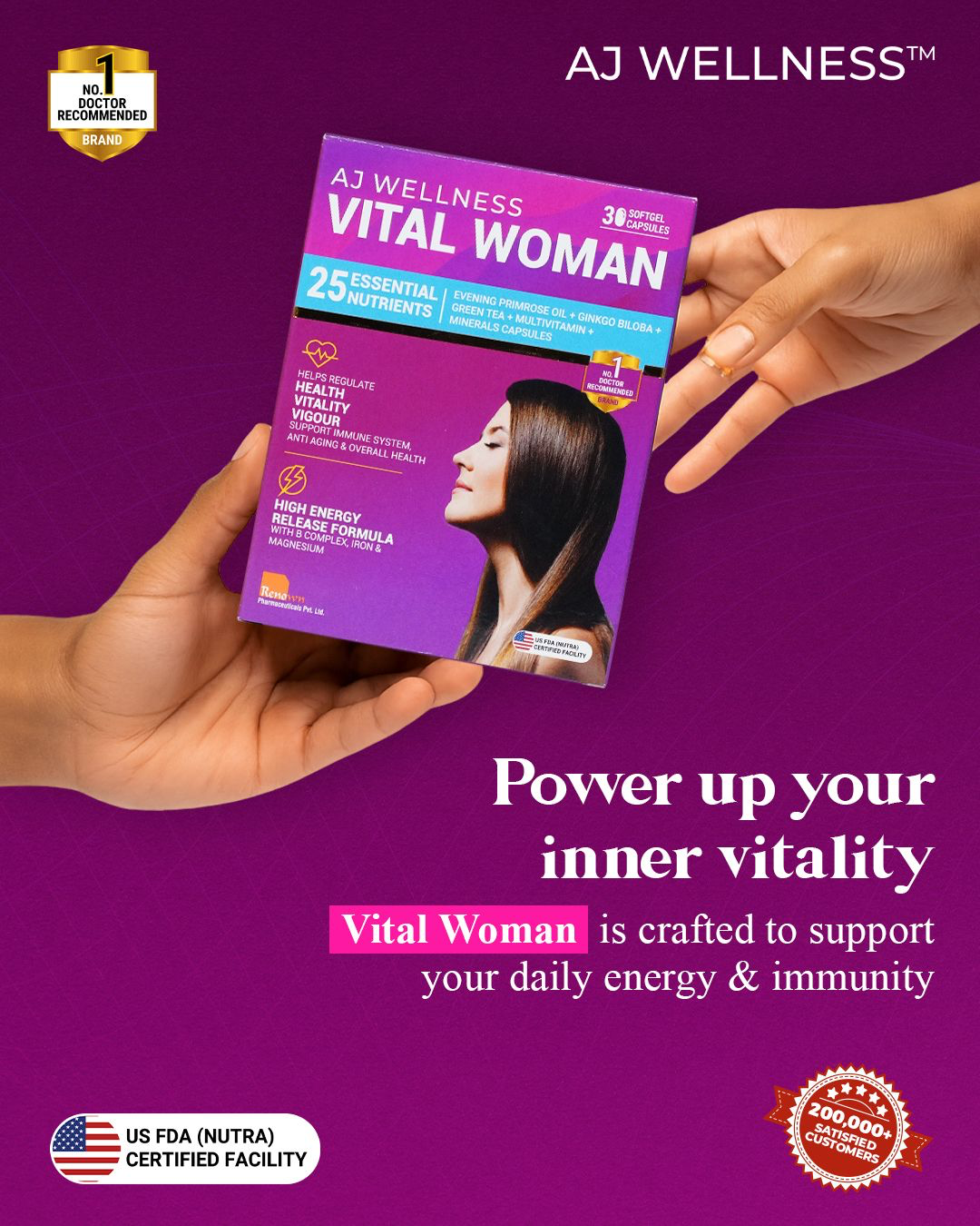 AJ Wellness Facebook ad