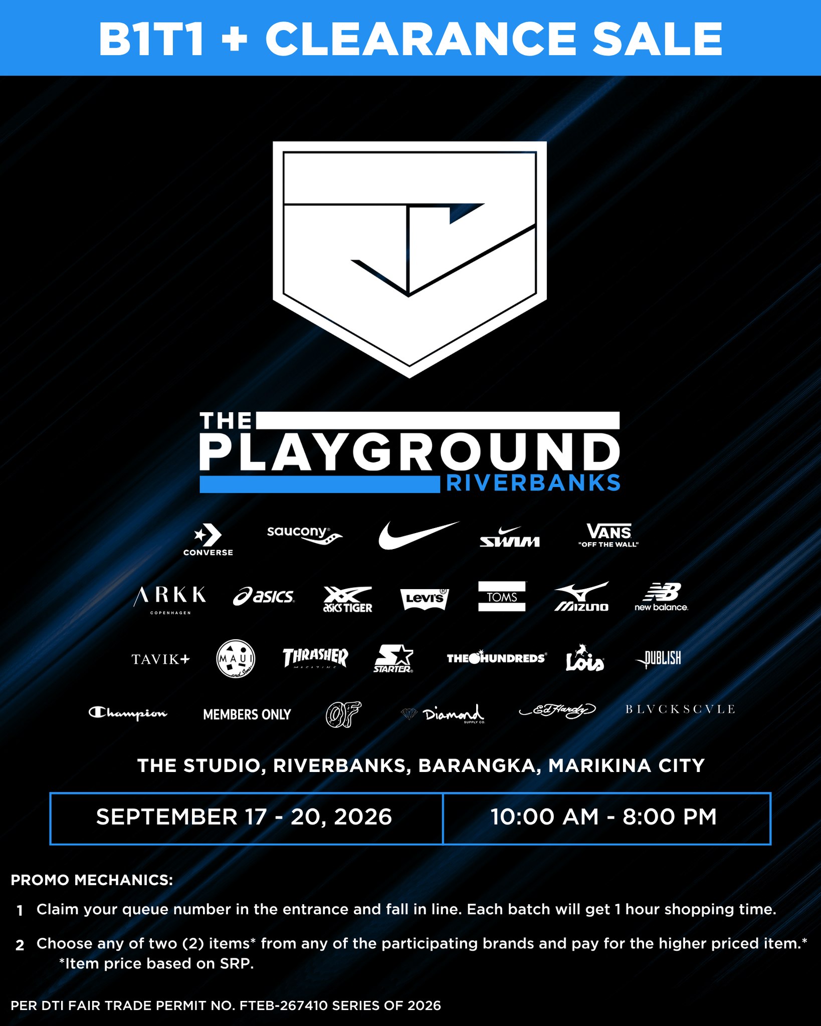 The Playground Premium Outlet Facebook ad