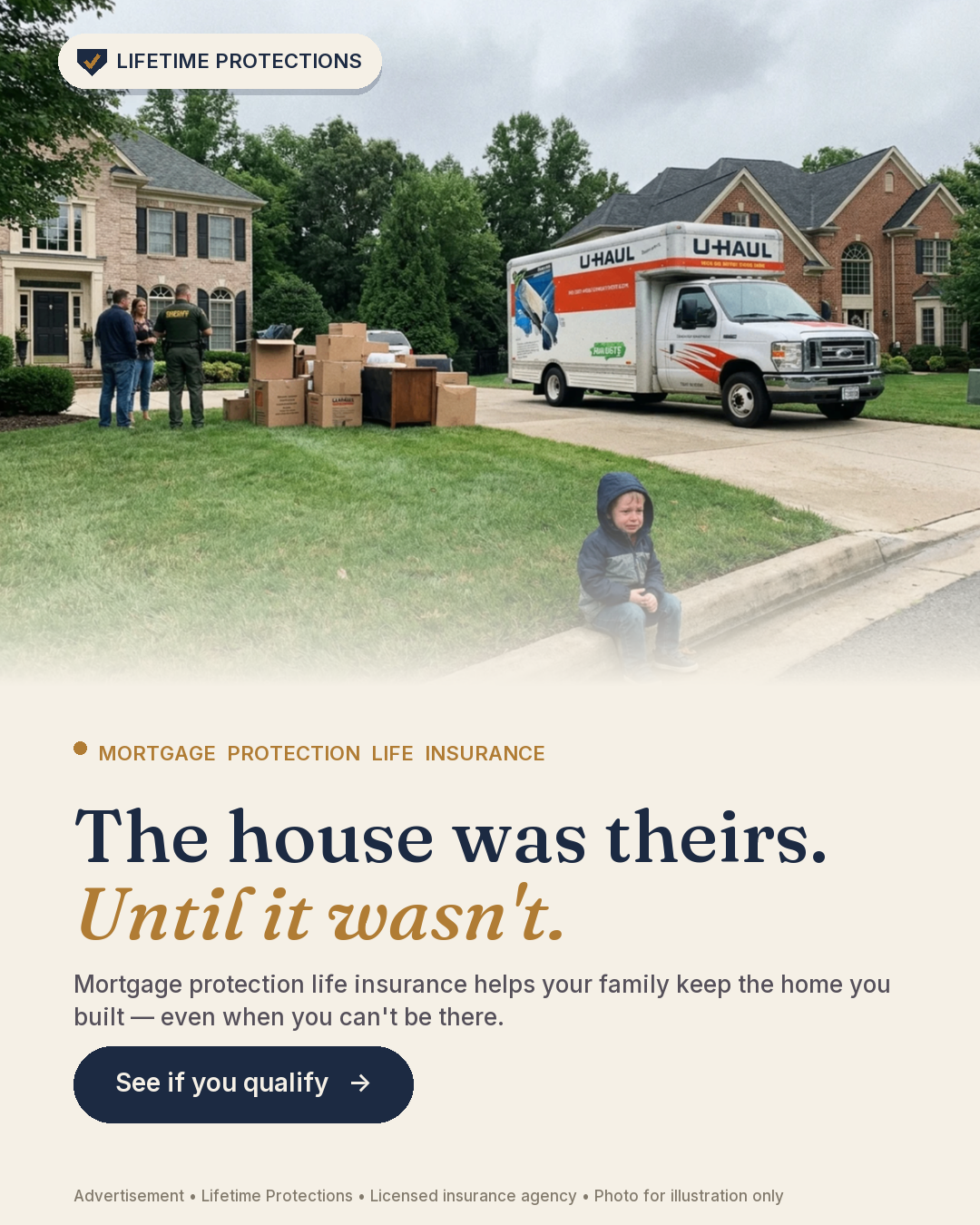 Lifetime Protection Facebook ad from Apr 20, 2026