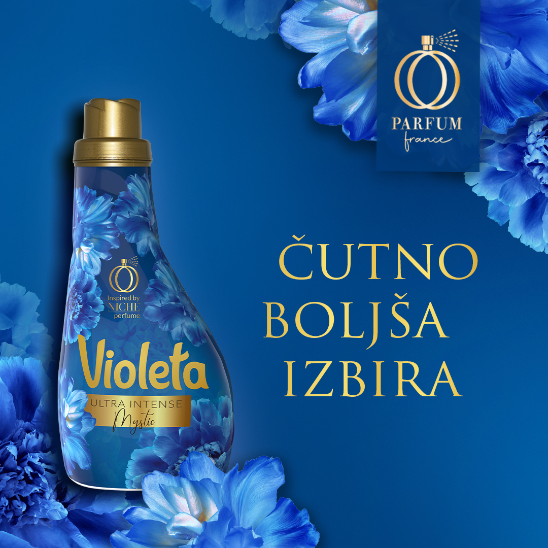 Violeta Fabric Care Slovenija Facebook ad: Čutno boljša izbira.