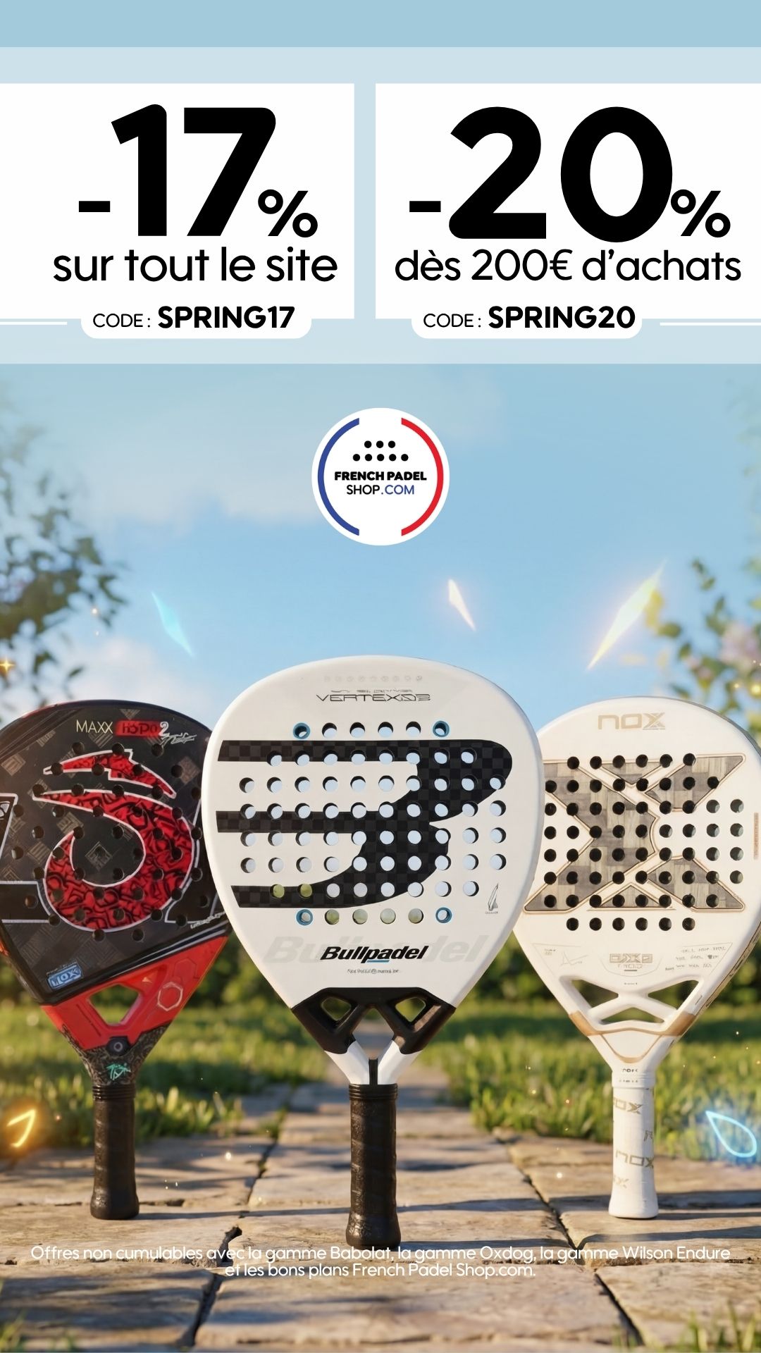 French Padel Shop Facebook ad from Mar 20, 2026