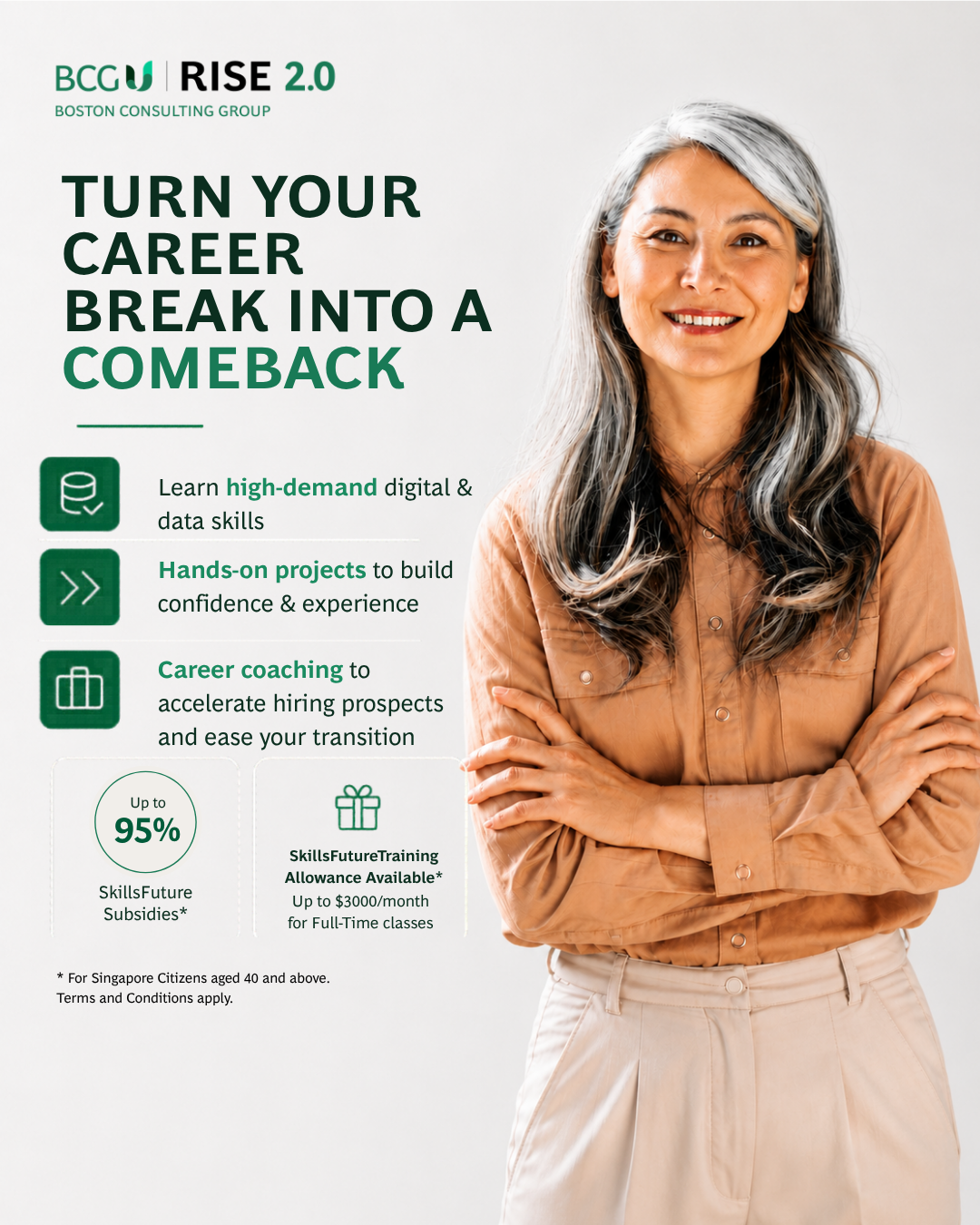 RISE by BCG-U Facebook ad