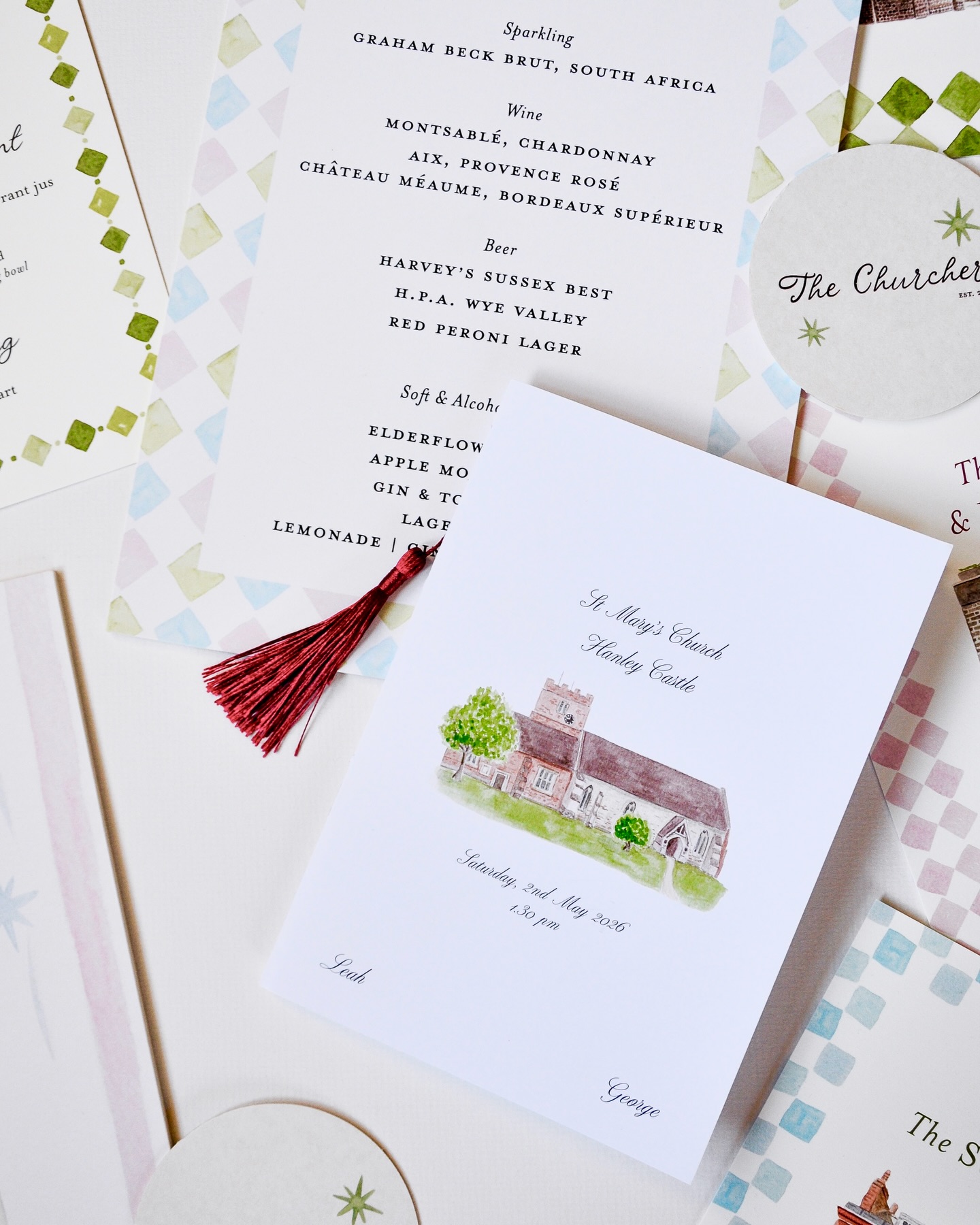 Pud & Ink Facebook ad: Happy wedding day to Leah and George, the…