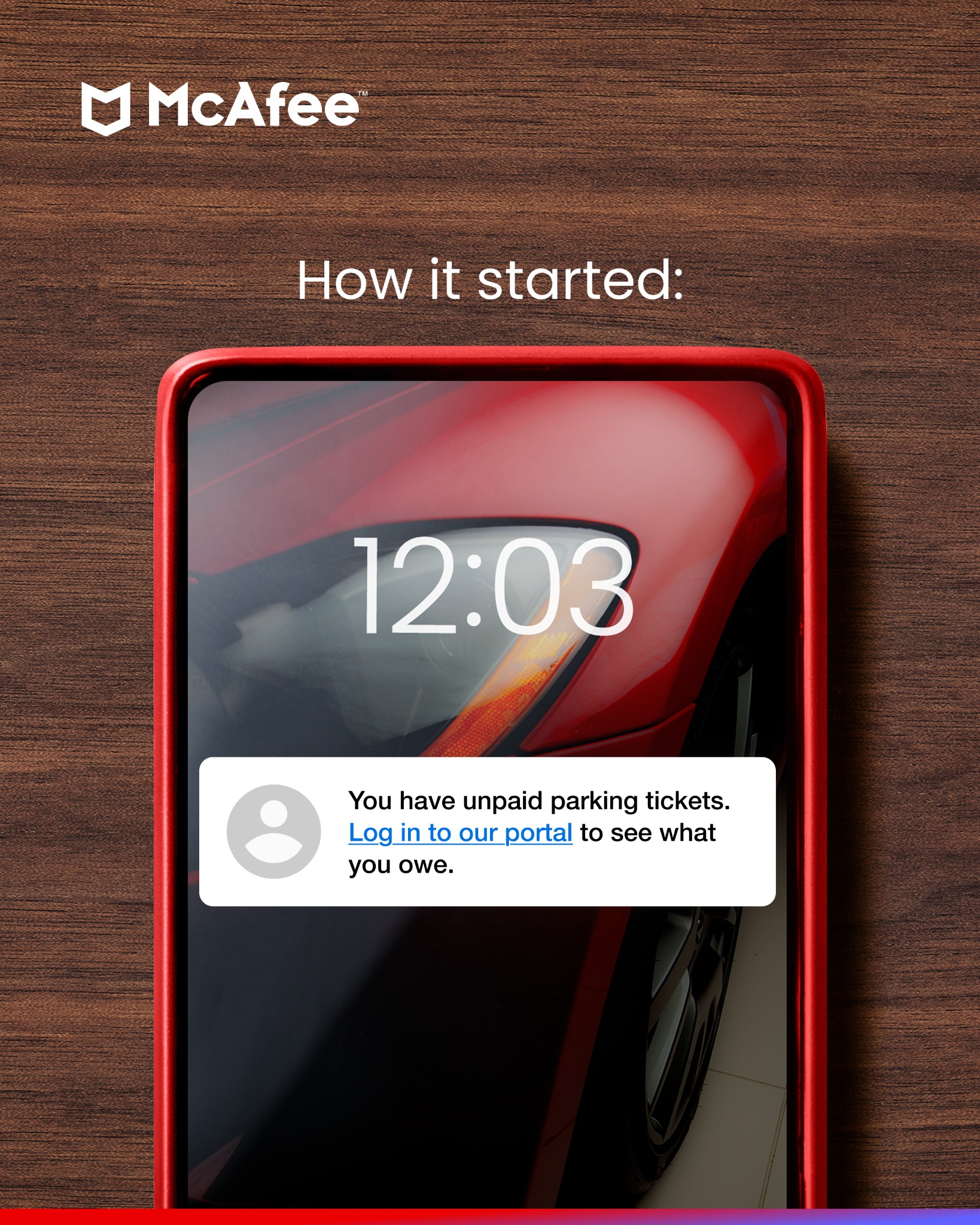 McAfee Facebook ad