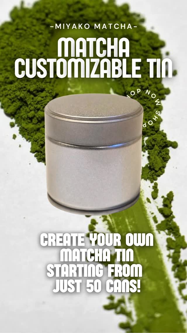 Miyako Co., Ltd. Facebook ad: Customizable Tin-30g