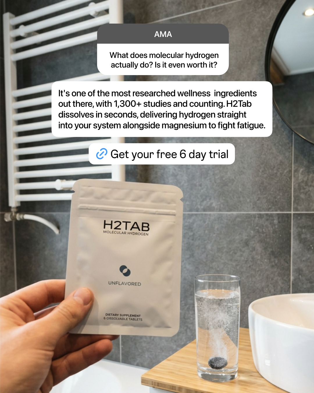 H2Tab Facebook ad