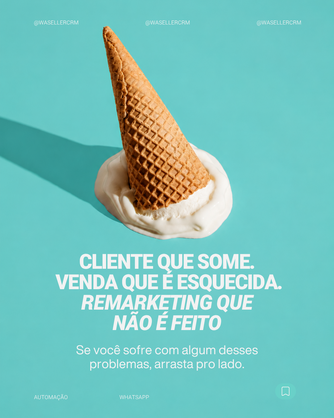 Waseller Facebook ad: WhatsApp foi feito pra conversar, não pra vender.