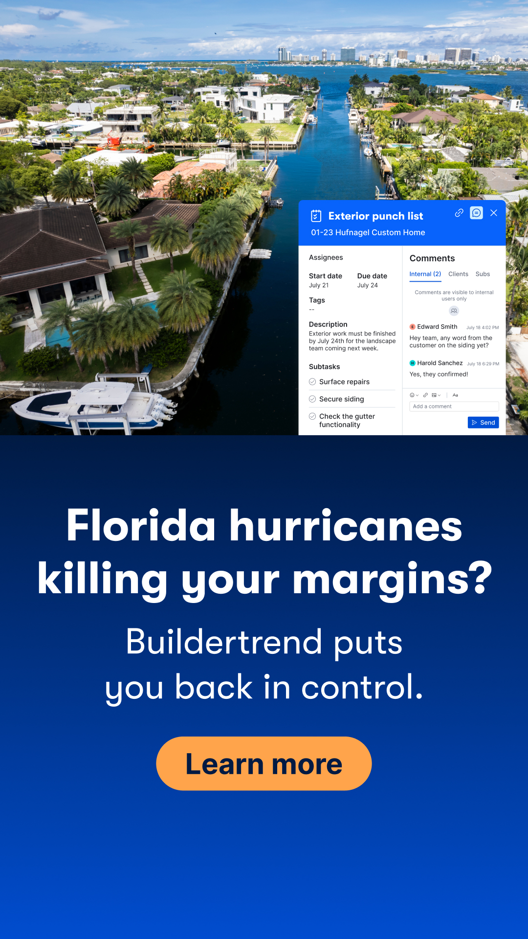 Buildertrend Facebook ad
