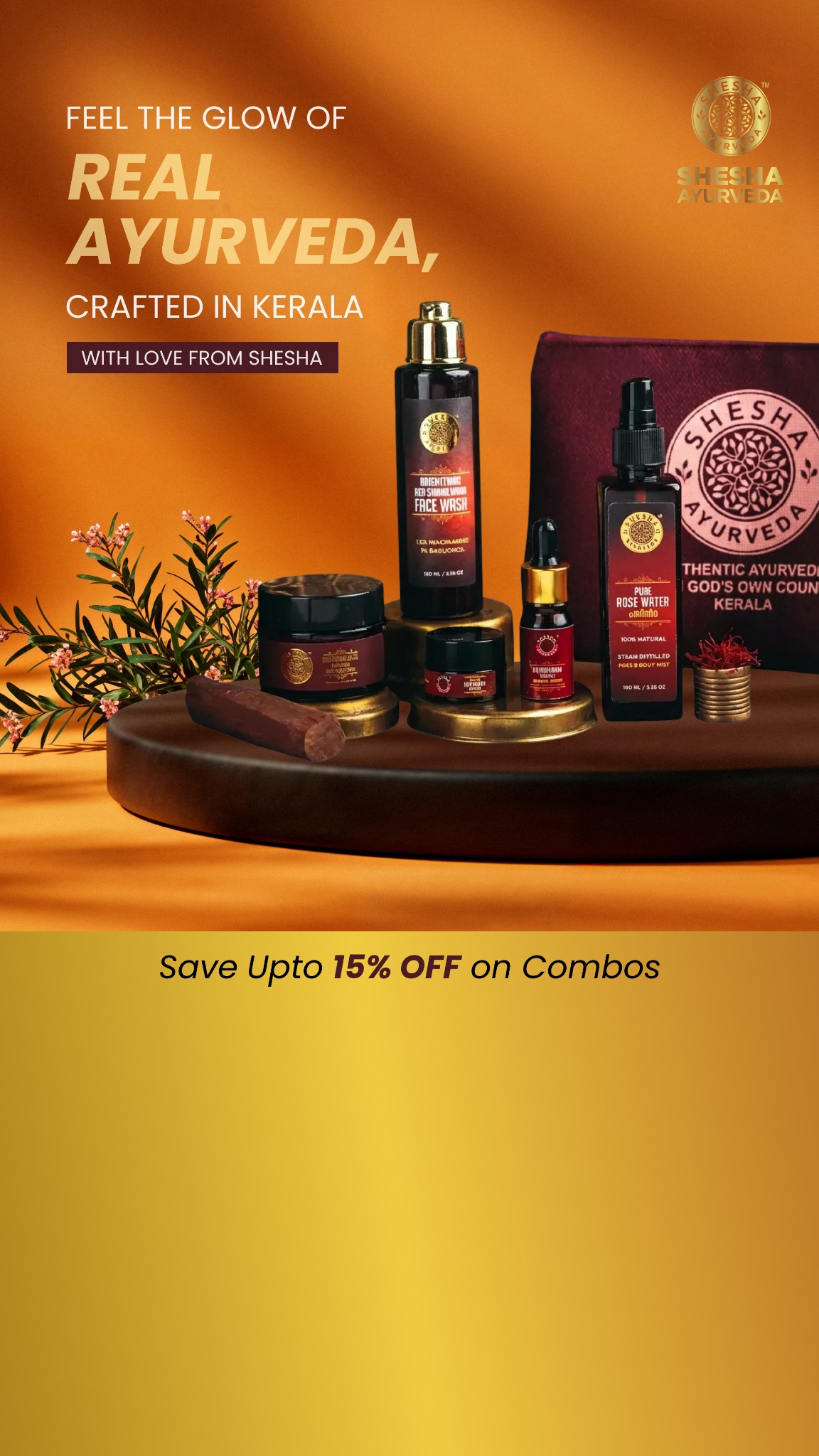 Shesha Ayurveda Facebook ad