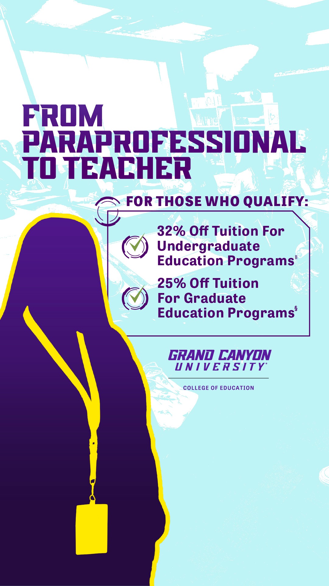 Grand Canyon University Facebook ad