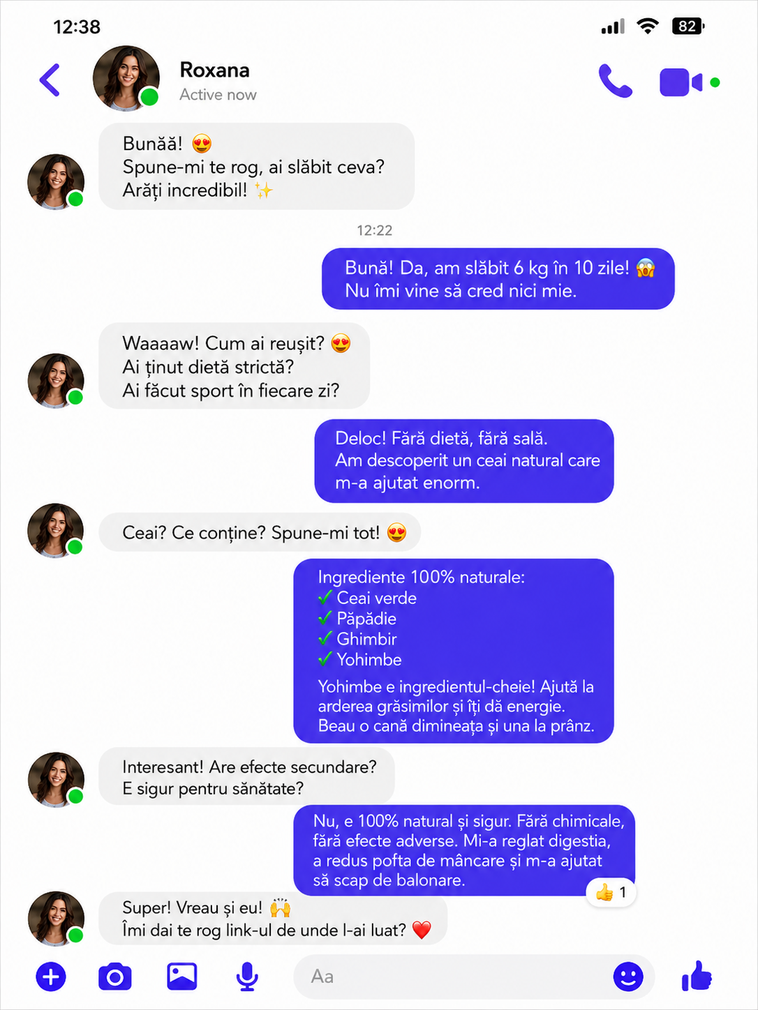 Татяна Facebook ad: Ai slăbit? Arăți incredibil!