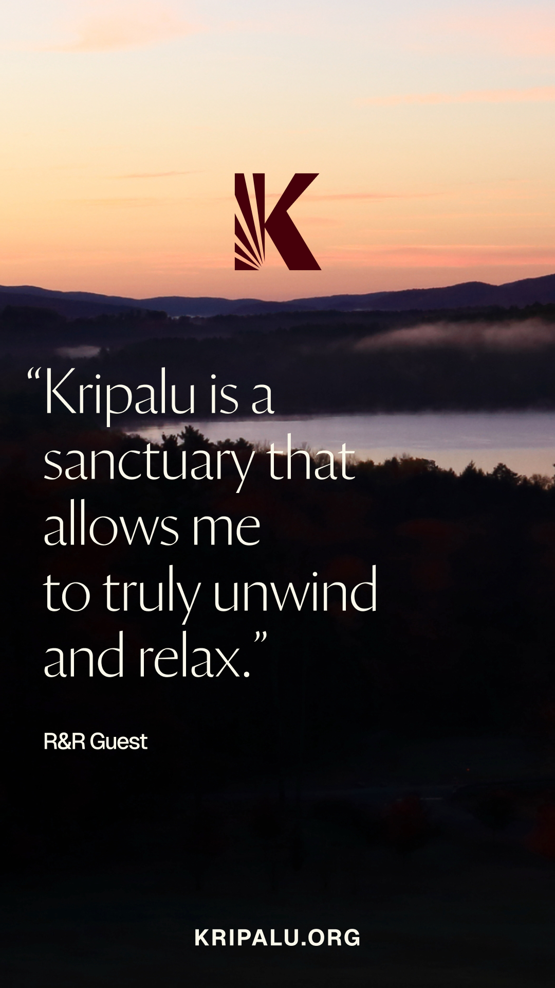 Kripalu Center for Yoga & Health Facebook ad