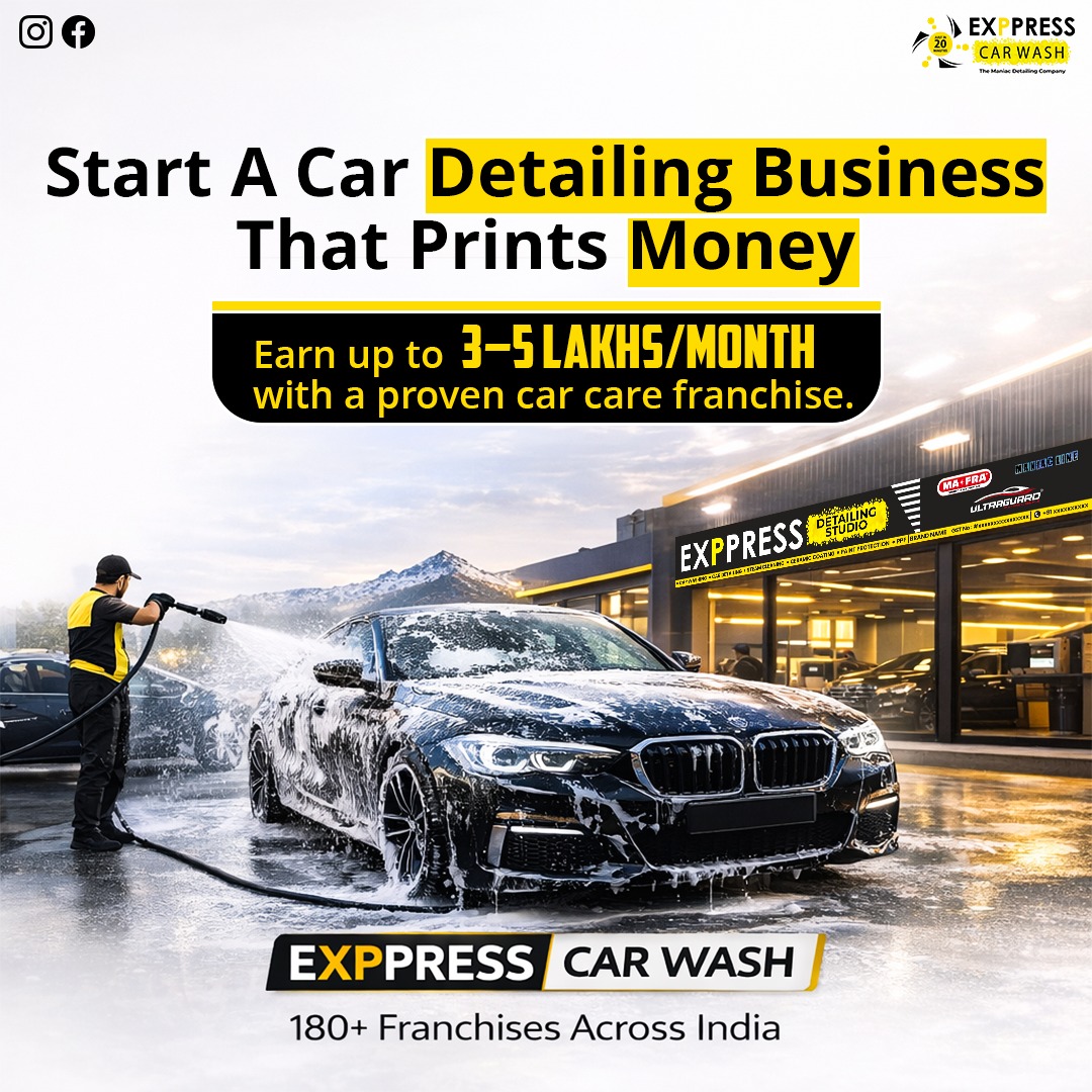 Exppress Car Wash Facebook ad: STOP WORKING FOR A SALARY.
